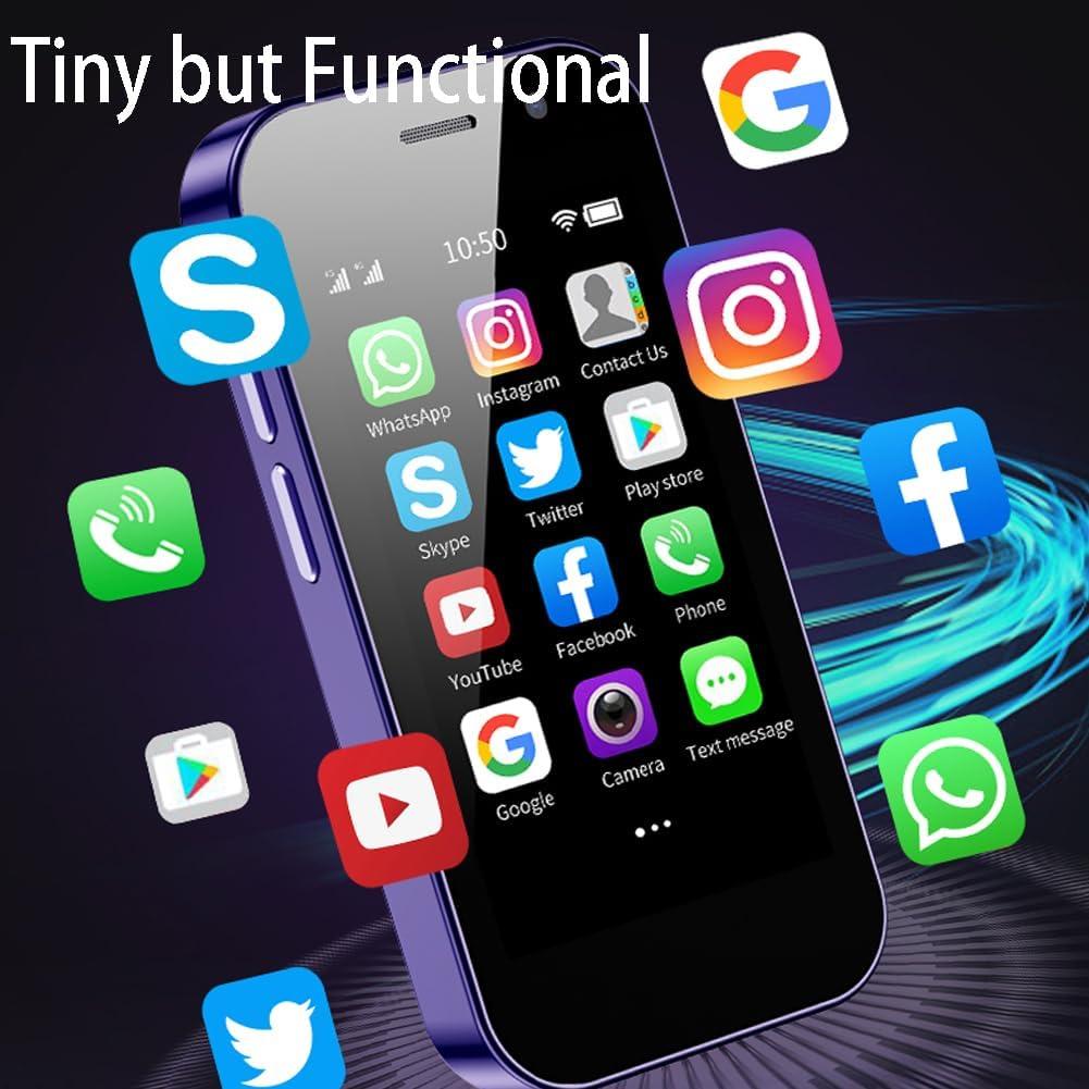 Mini Smartphone 4G Desbloqueado Fosler XS14PRO 3" 3+32GB Púrpura