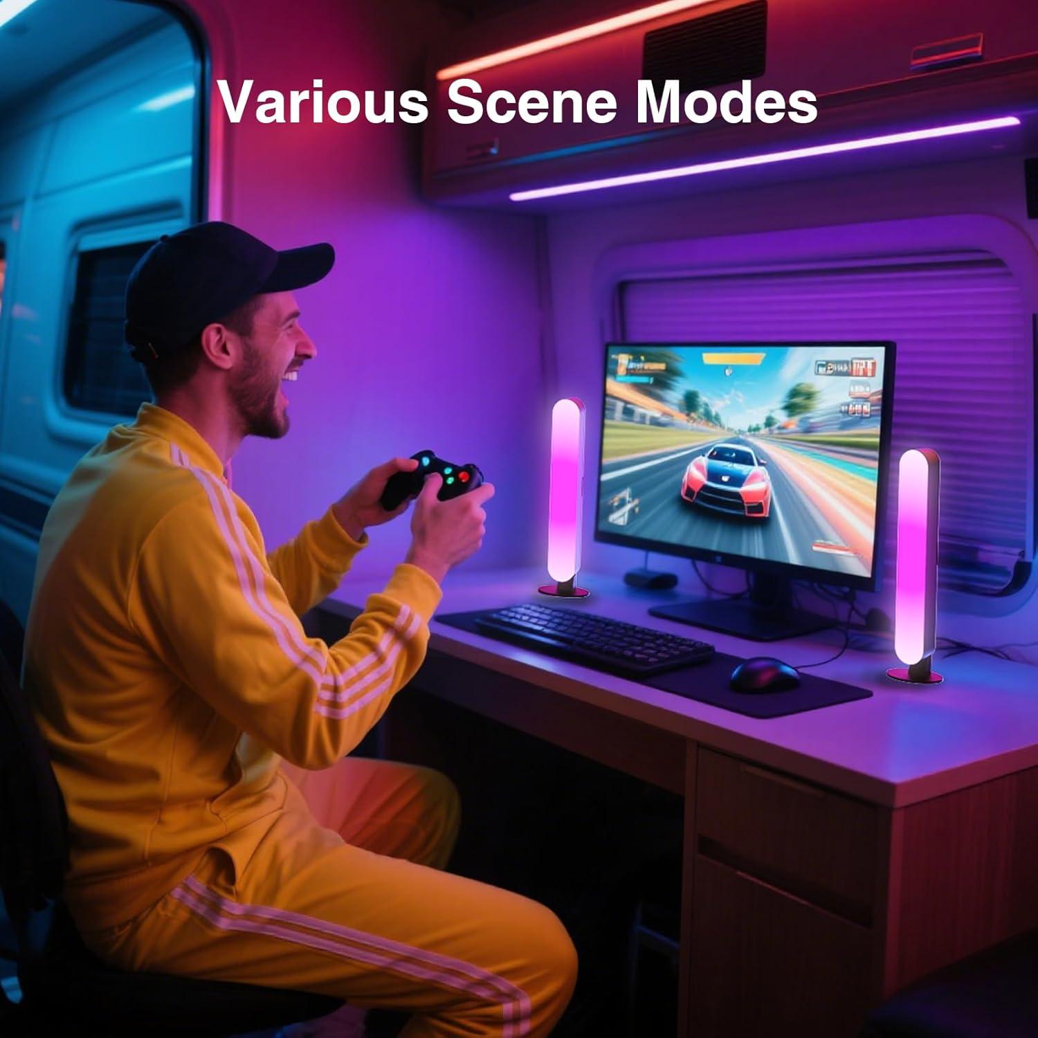 Barra de Luz LED RGB MICTUL 27.4x5.3 cm Control APP