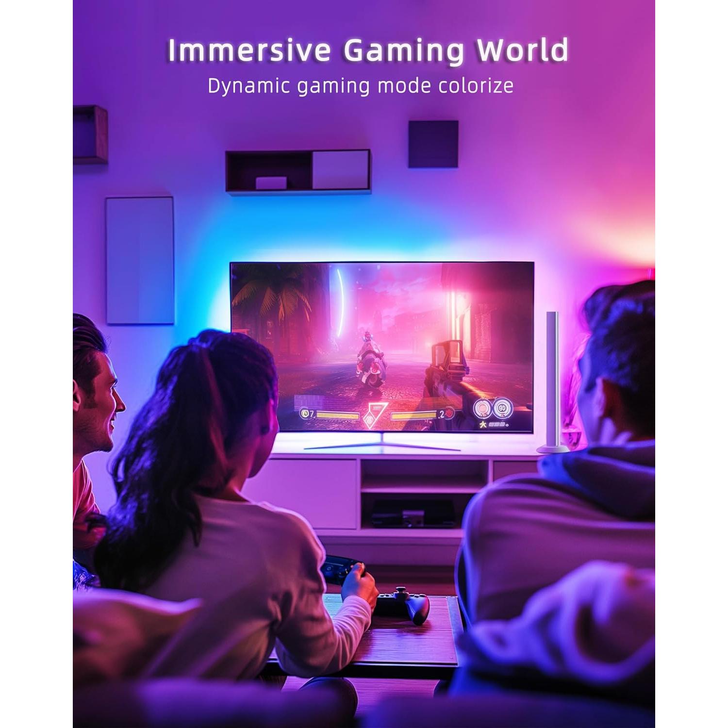 Barra de Luz LED Inteligente ECWEYAG RGB 5W para TV