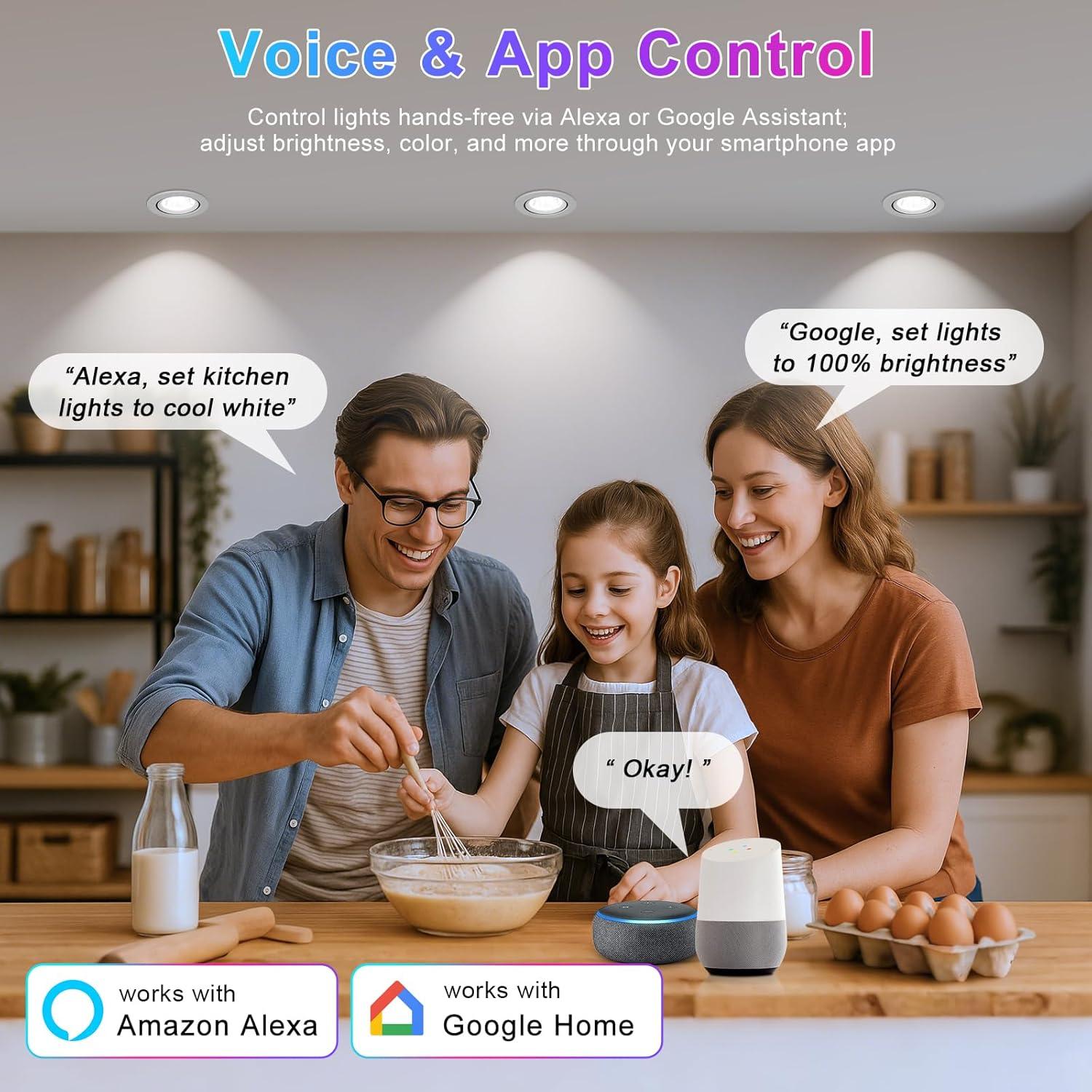 Iluminación empotrada inteligente FLETERGIB 5W RGB 2700K-6500K