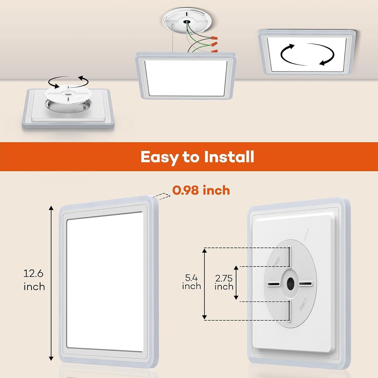 Luz de Techo LED Inteligente Annaror 33cm RGB Control Remoto