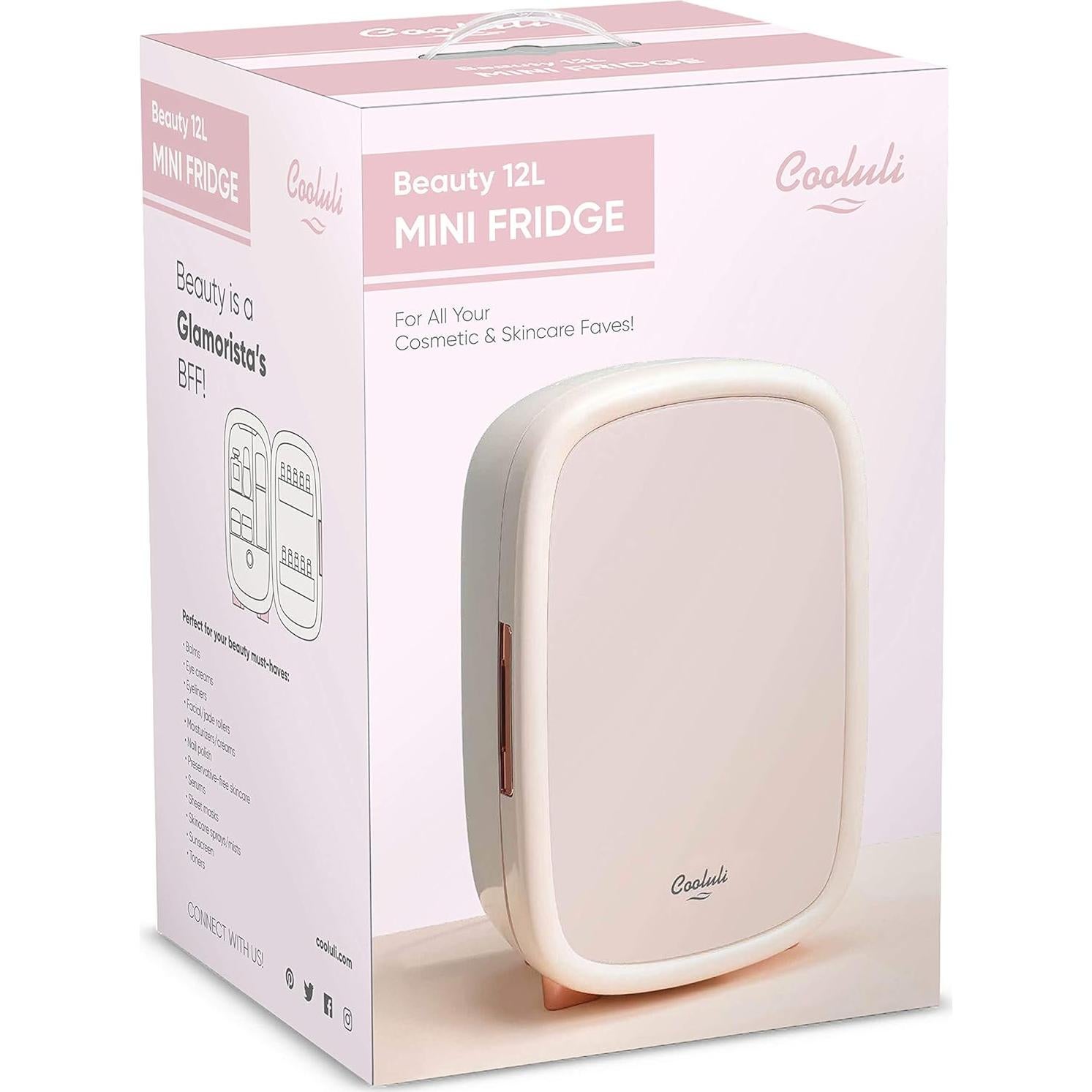 Refrigerador de Belleza Cooluli B12LW 12L Blanco Perla