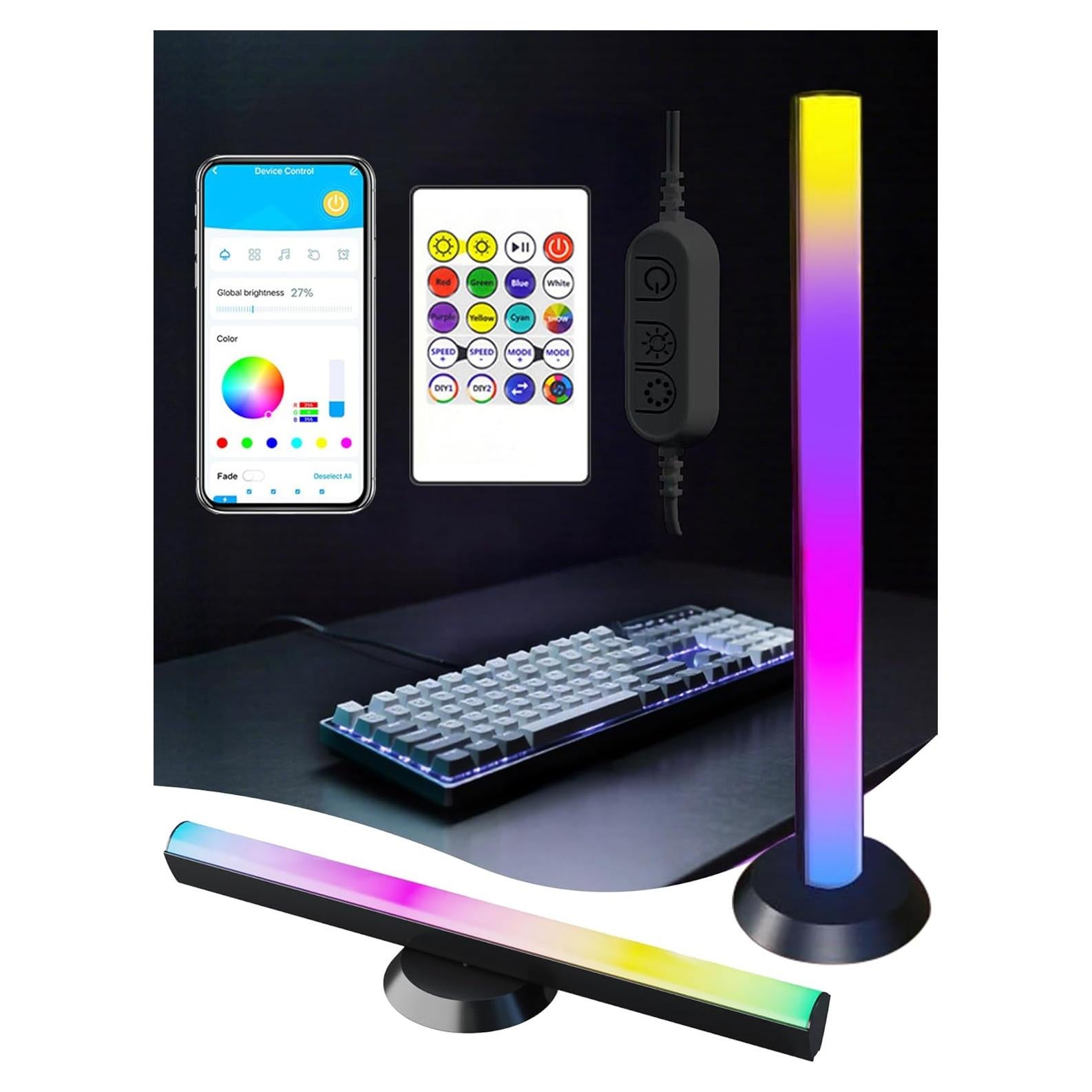 Barras de Luz RGB GDSZBYSM con Sincronización Musical 50 LEDs