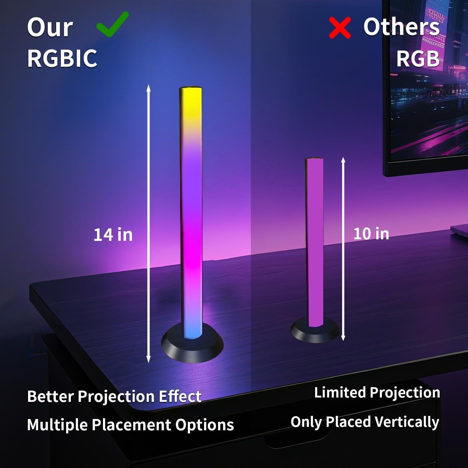 Barras de Luz RGB GDSZBYSM con Sincronización Musical 50 LEDs