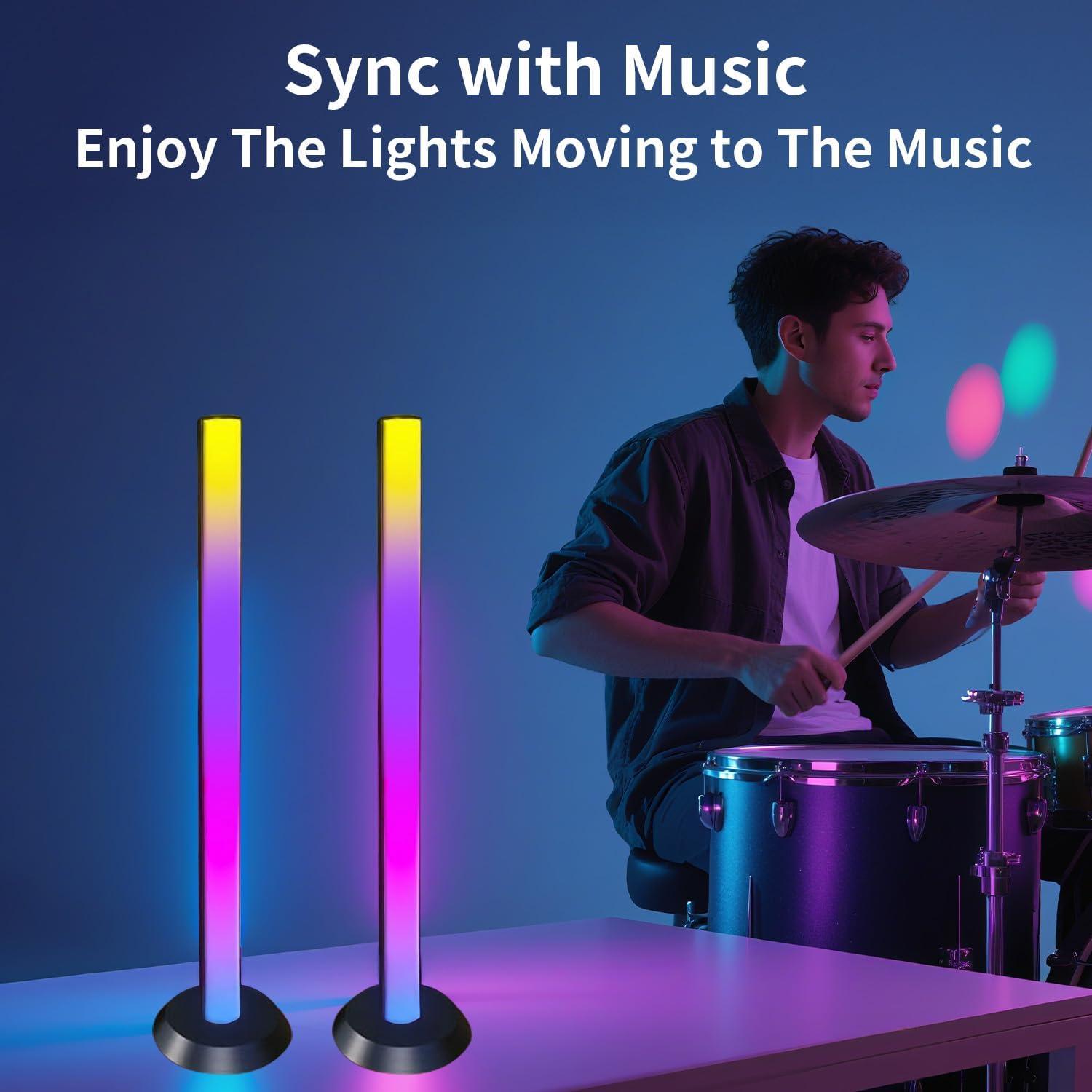 Barras de Luz RGB GDSZBYSM con Sincronización Musical 50 LEDs