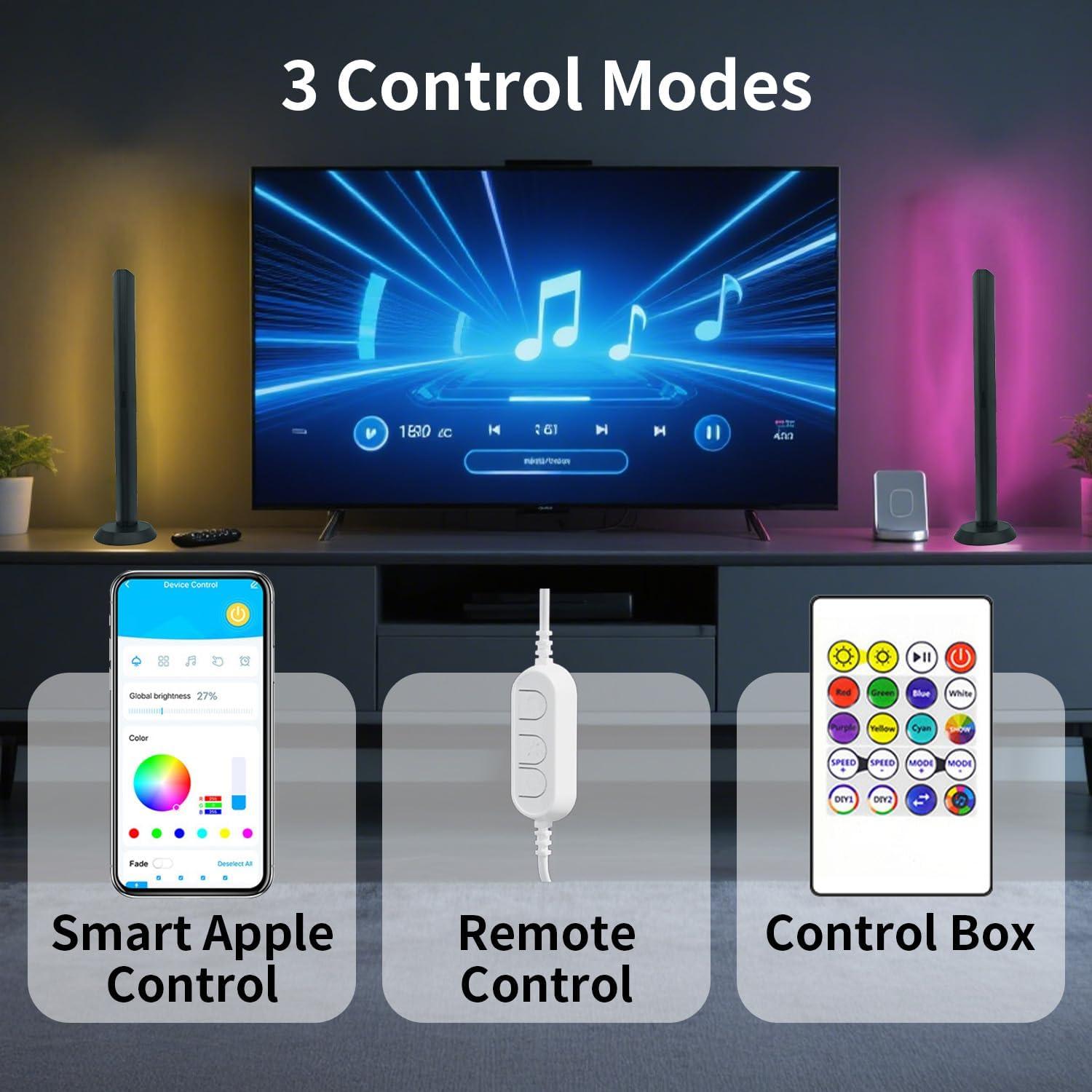 Barras de Luz RGB GDSZBYSM con Sincronización Musical 50 LEDs