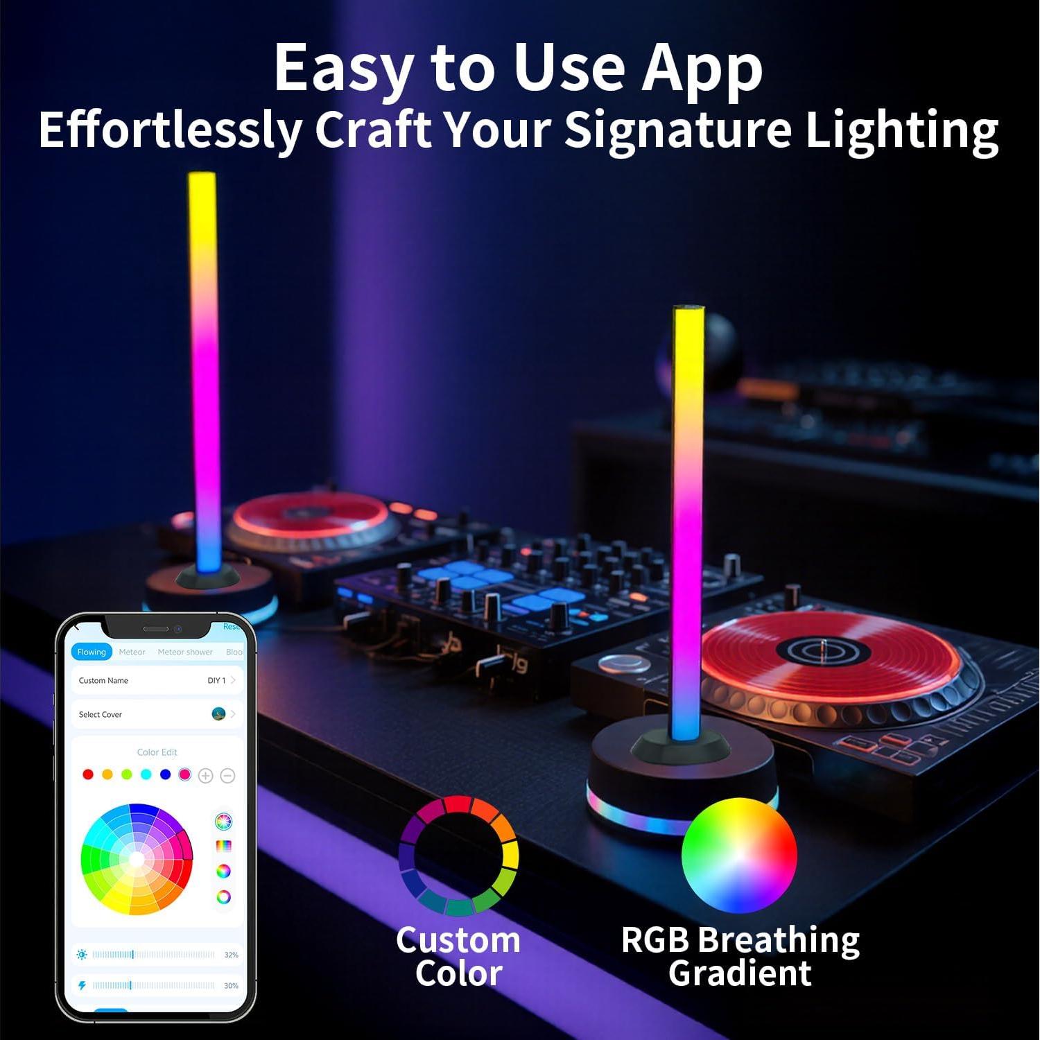 Barras de Luz RGB GDSZBYSM con Sincronización Musical 50 LEDs