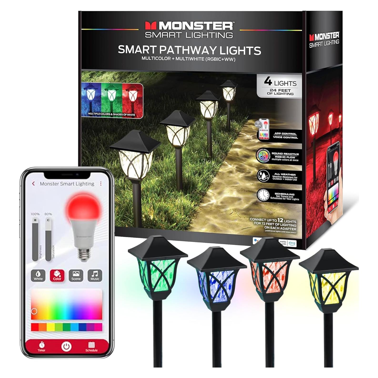 Luces de Camino LED Monster Smart RGB+IC+WW IP44 - Control Voz