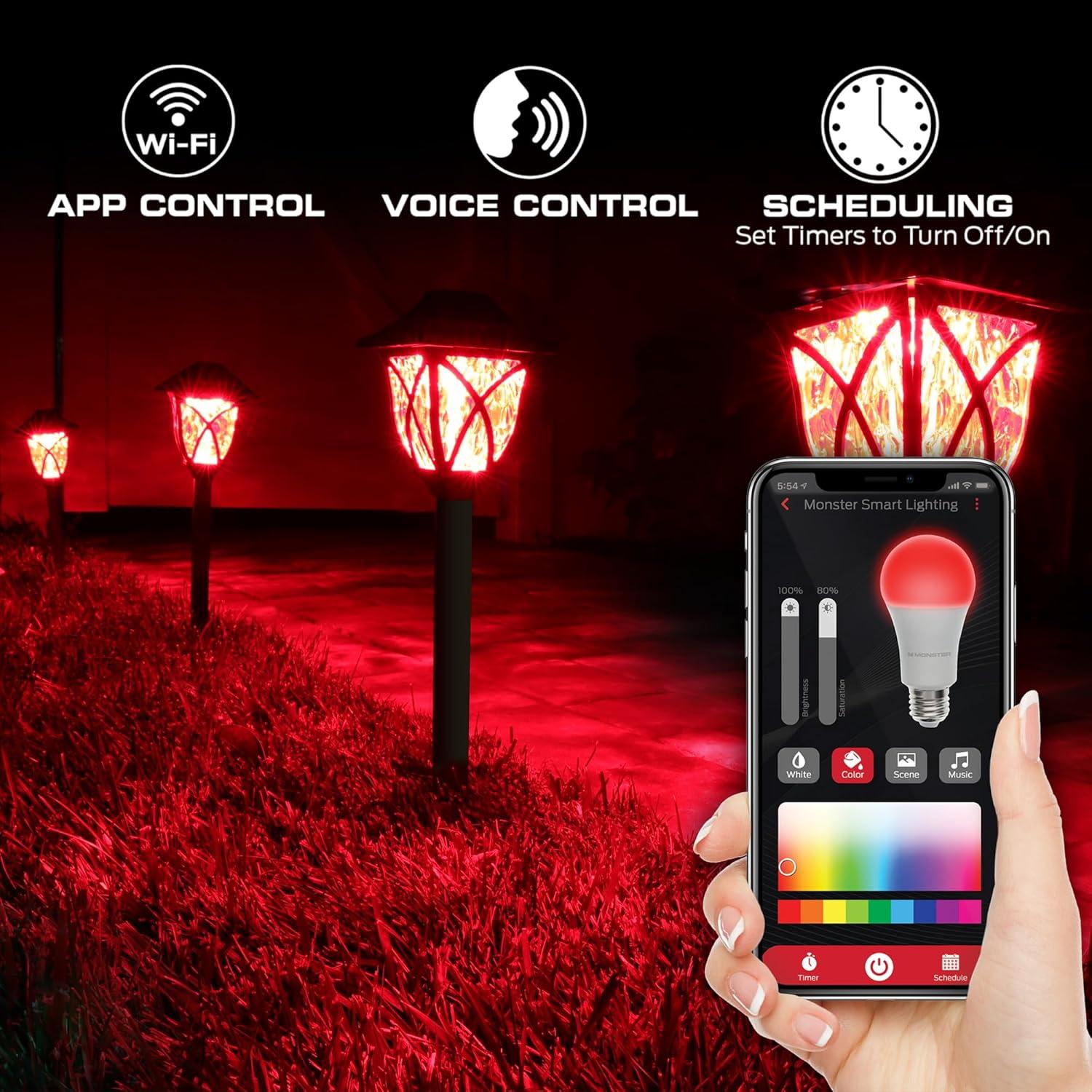 Luces de Camino LED Monster Smart RGB+IC+WW IP44 - Control Voz