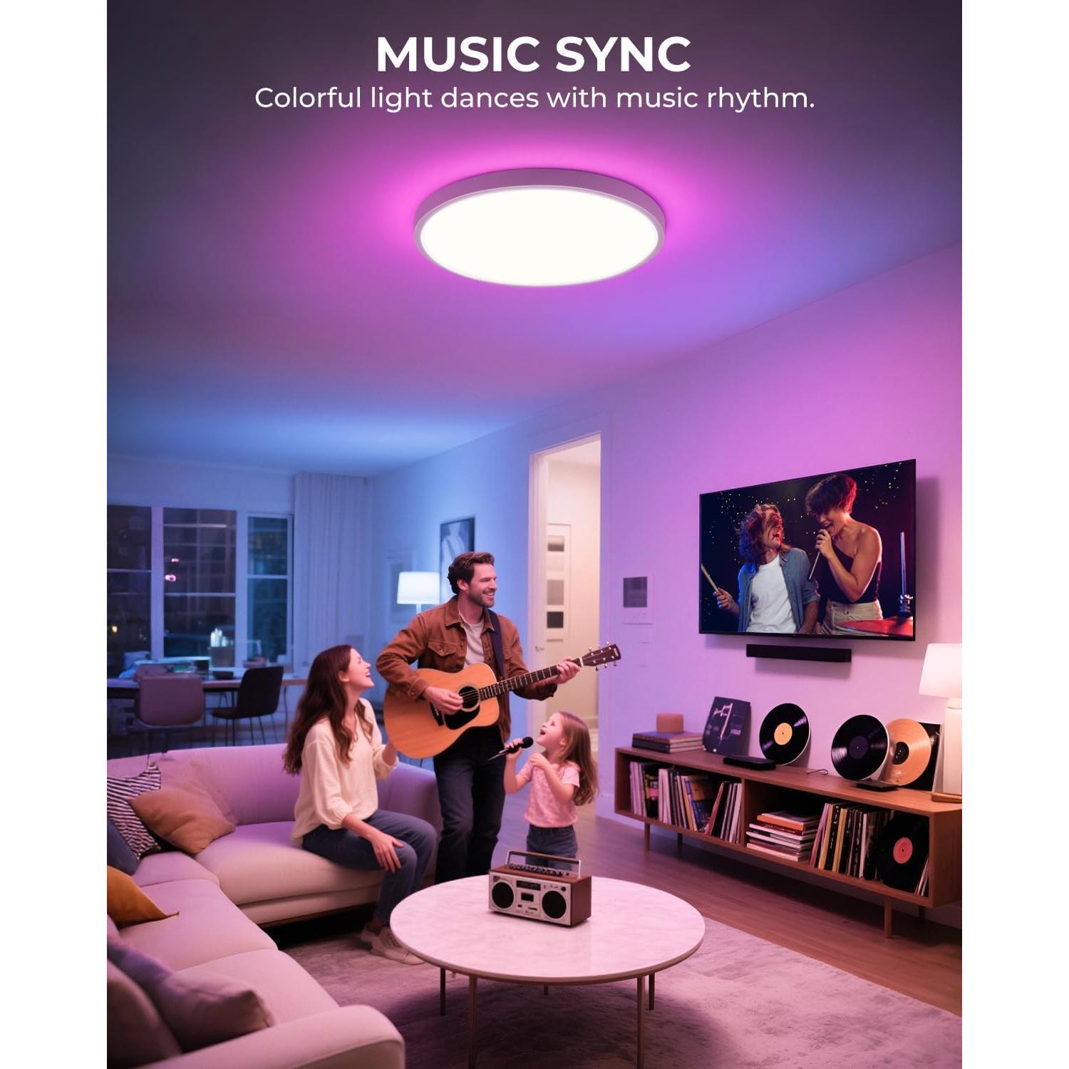 Luz de Techo LED Empotrada 30 cm SUNLINKCO RGB+IC 2400LM