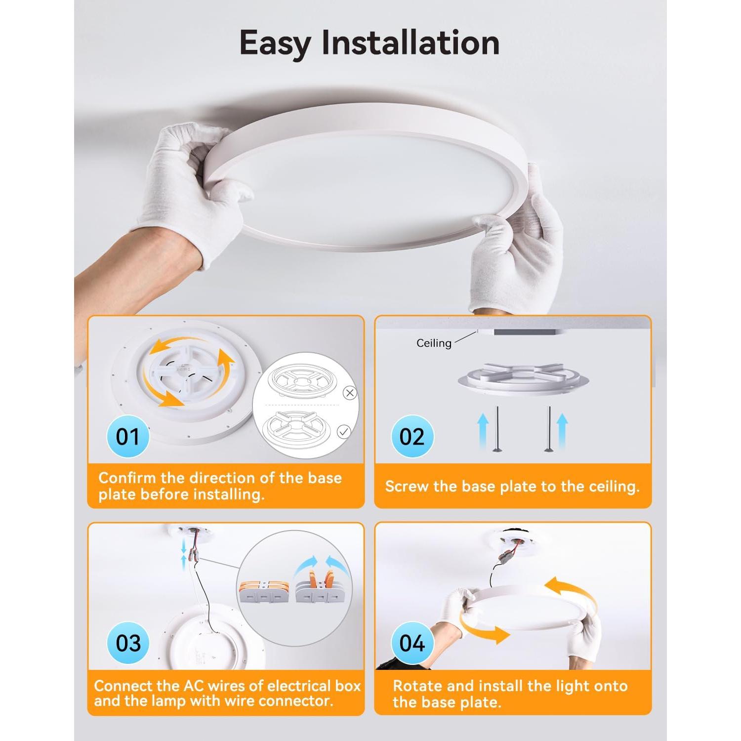 Luz de Techo LED Empotrada 30 cm SUNLINKCO RGB+IC 2400LM