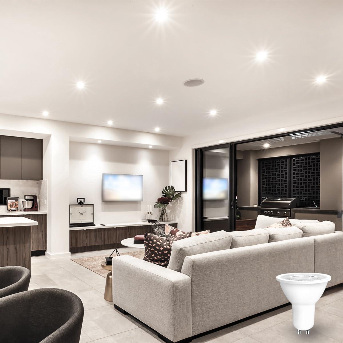 Bombilla LED RGB iLC GU10 5W 450LM 12 Colores Control Remoto