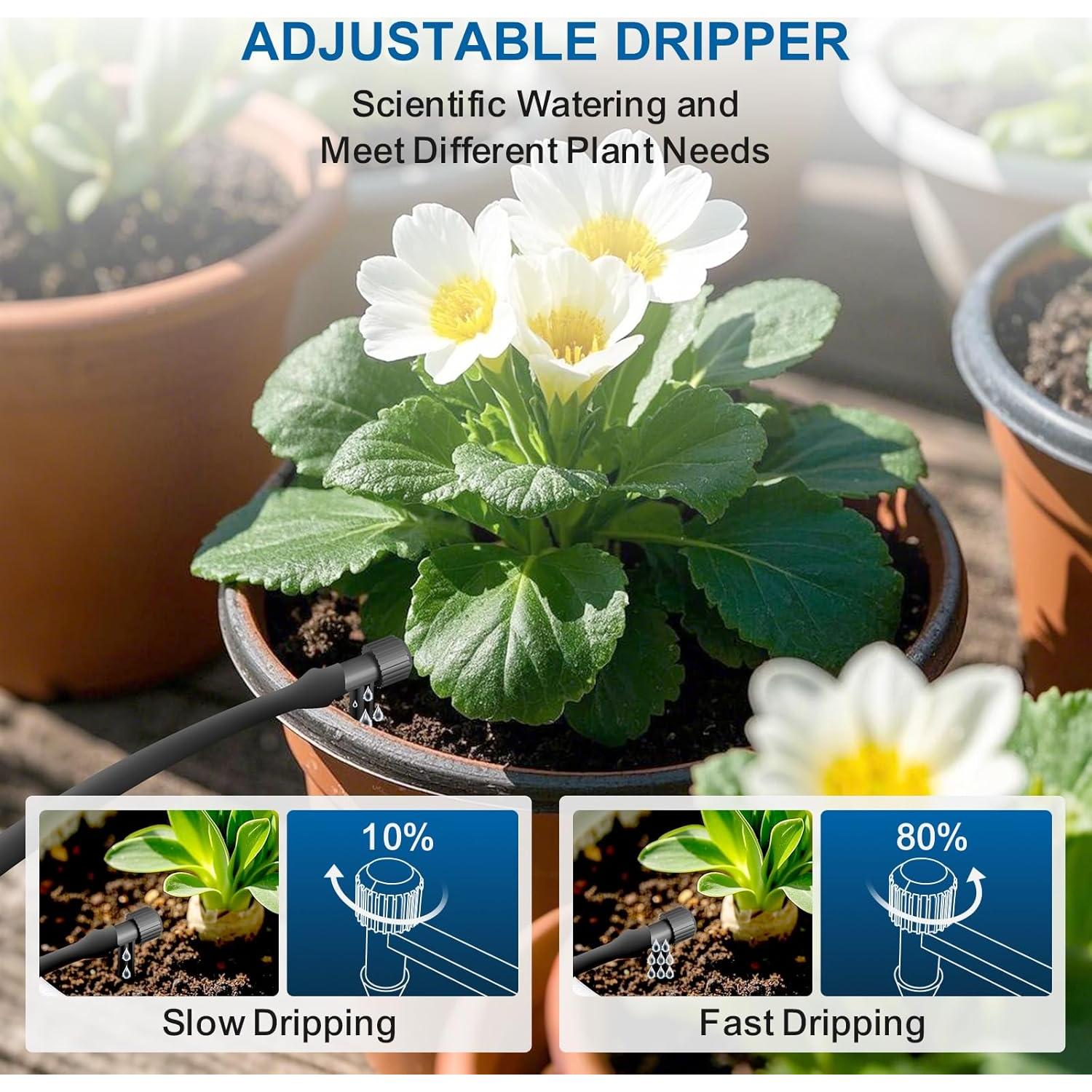 Sistema de Riego Automático Solar Hon&Guan para 15 Plantas