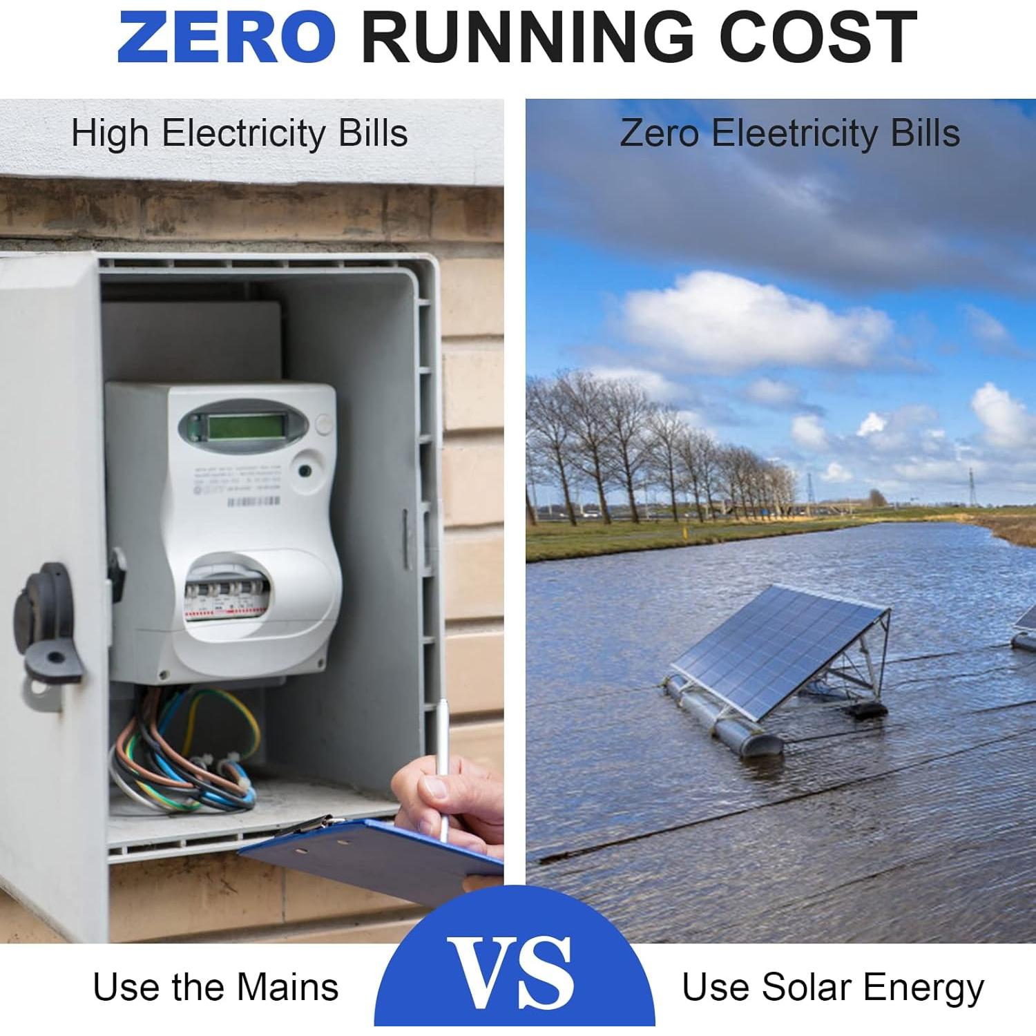 Kit de Bomba de Agua Solar 12V ECO-WORTHY 200W para Riego