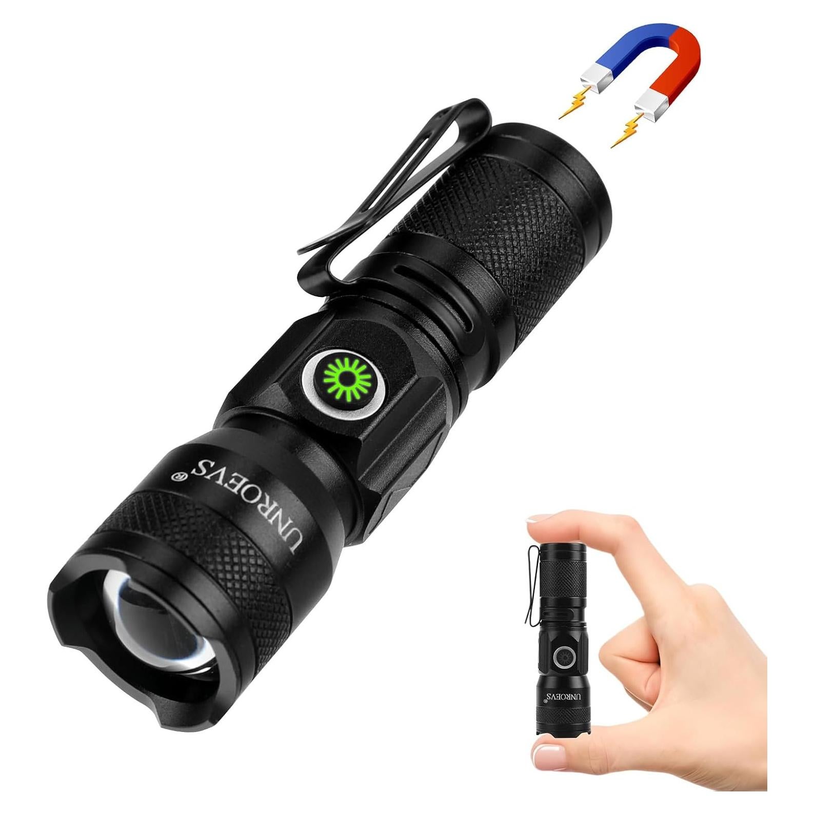 Linterna Mini Recargable UNROEVS XC06 1200 Lúmenes LED Compacta