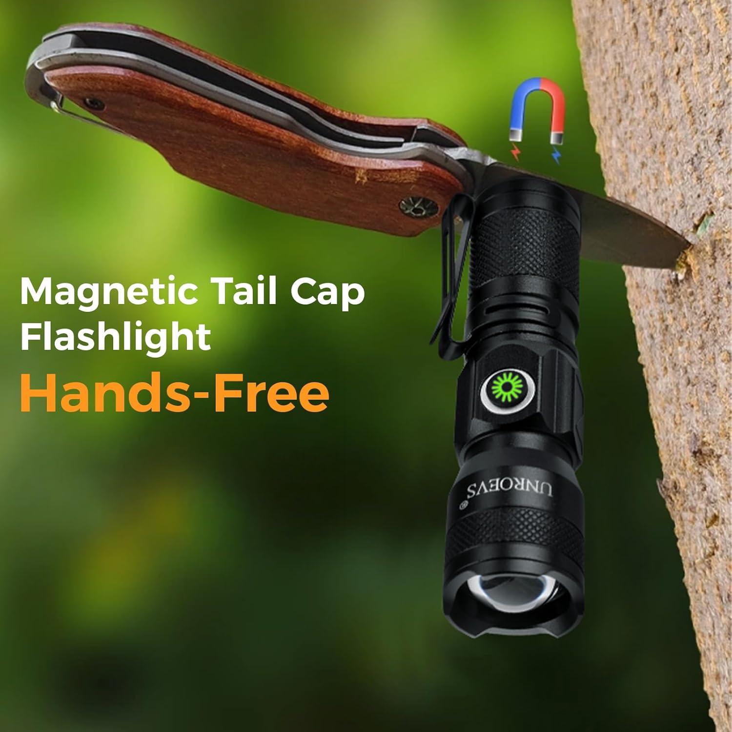 Linterna Mini Recargable UNROEVS XC06 1200 Lúmenes LED Compacta