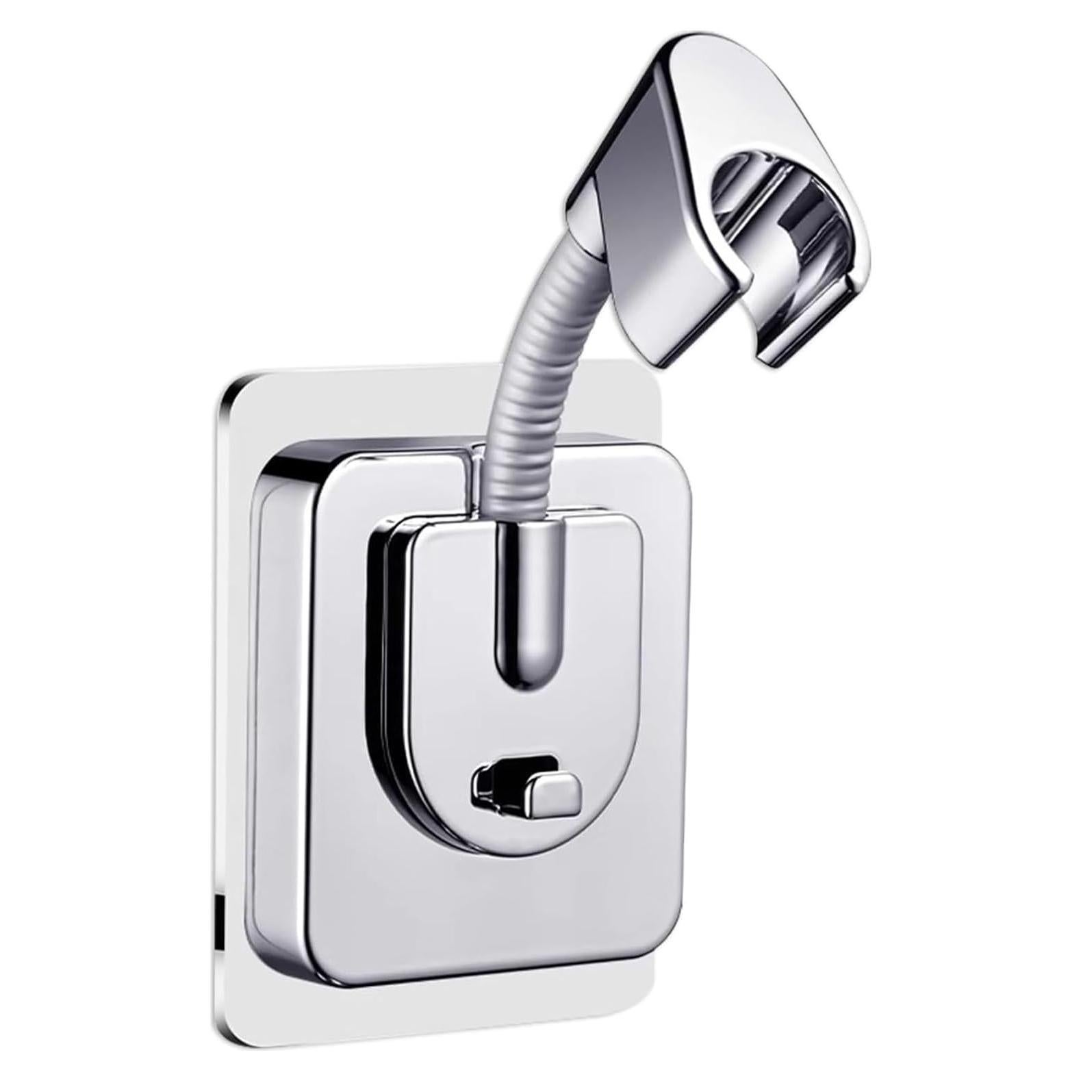 Soporte de Cabezal de Ducha Ajustable 360° Jigspsyzh Cromado