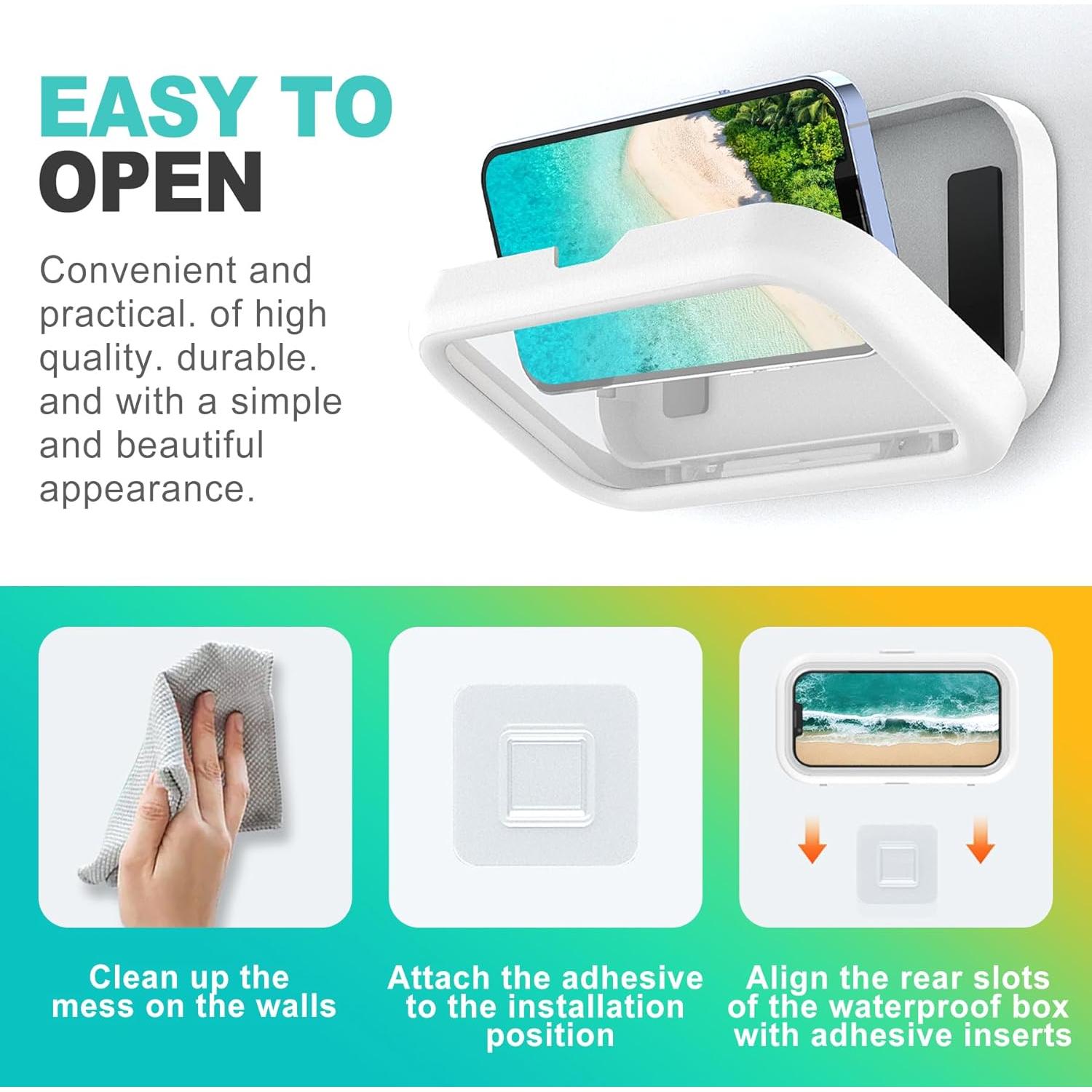 Soporte para Teléfono de Ducha Impermeable KornaDoz A63 4-7"