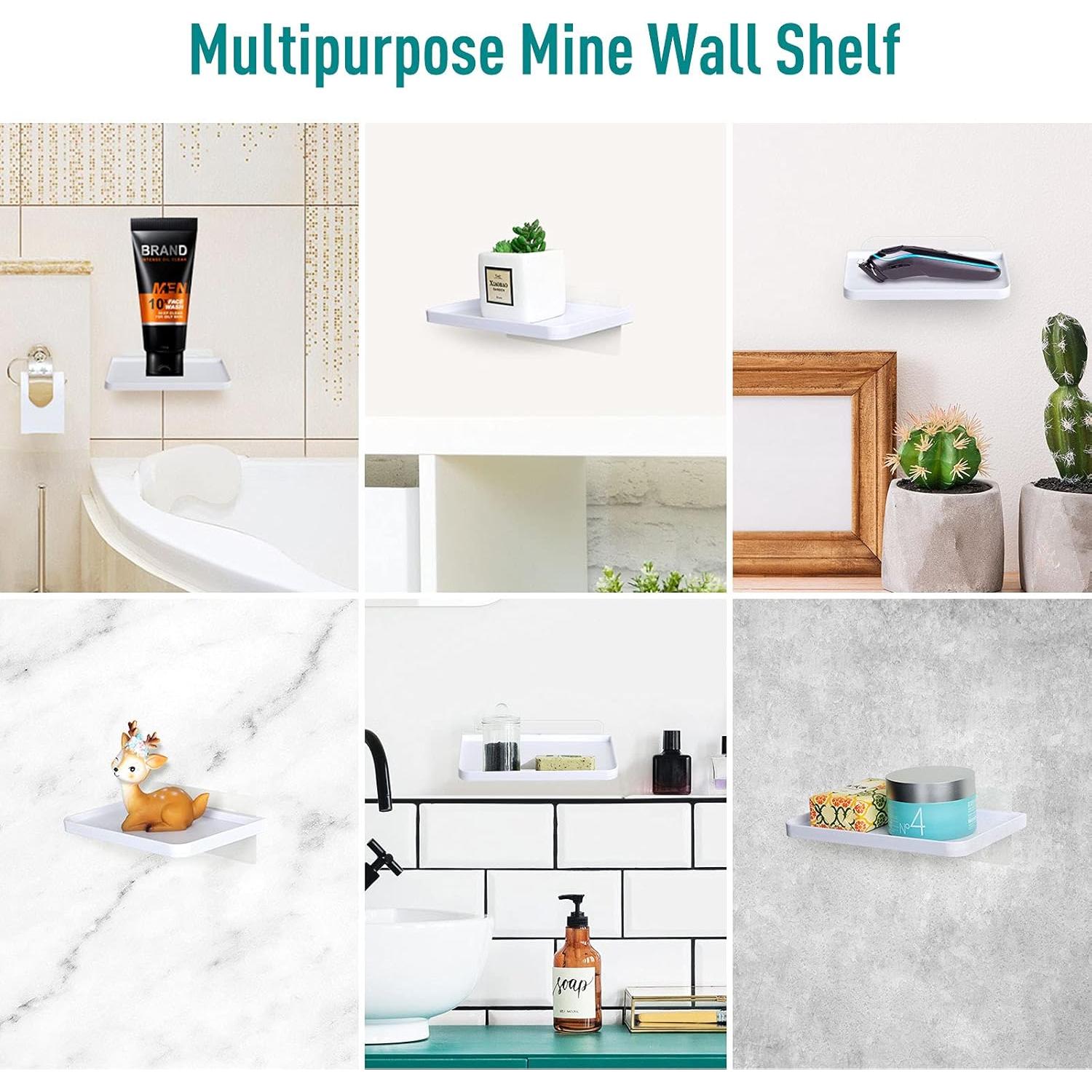 Soporte de Teléfono de Pared Adhesivo Chunful - 2 Piezas Blanco