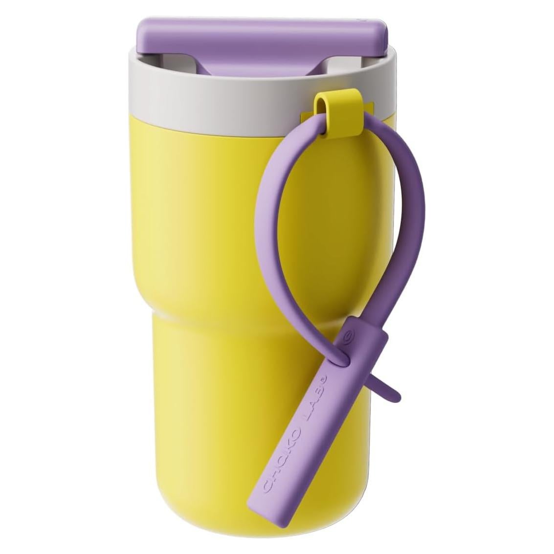 Botella de Agua Aislada CHAKO LAB 0.5 L Acero Inoxidable Limón