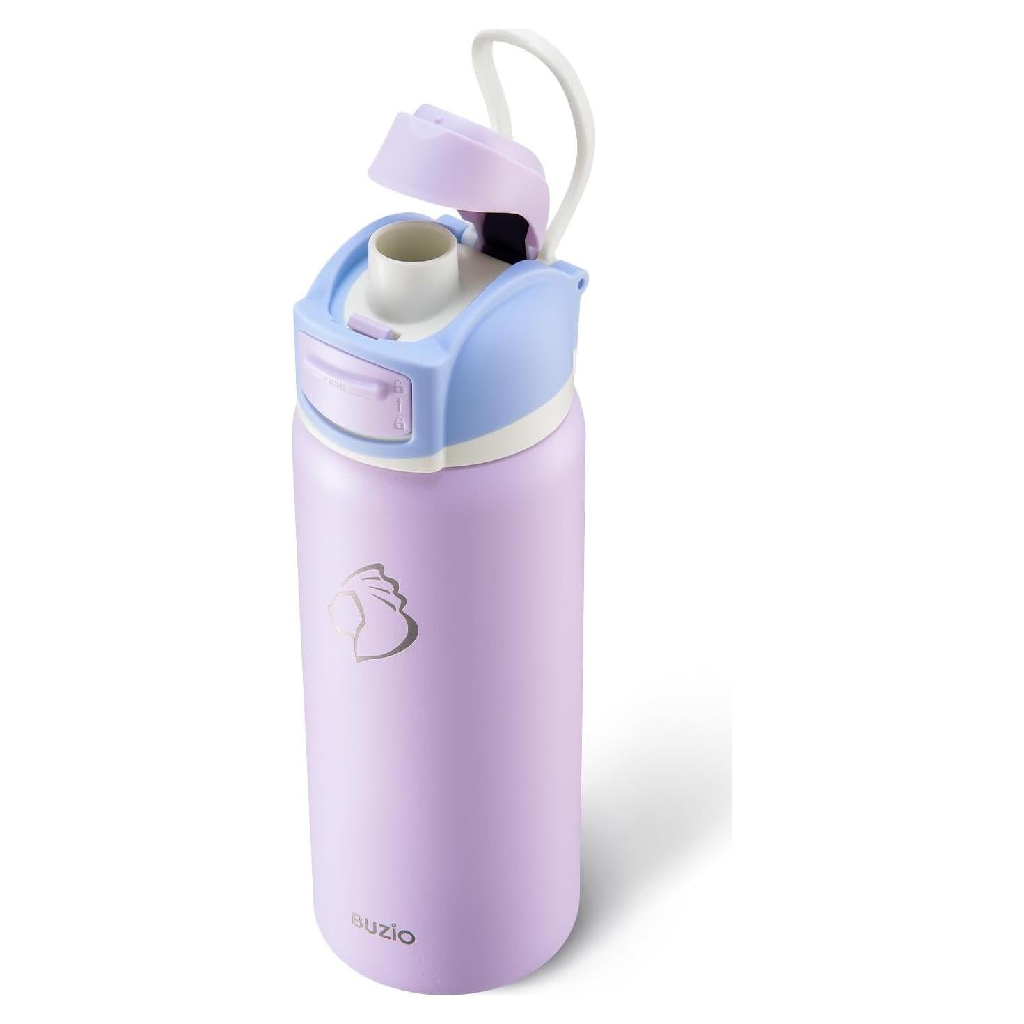 Botella de Agua Aislada BUZIO 32 oz Acero Inoxidable Púrpura