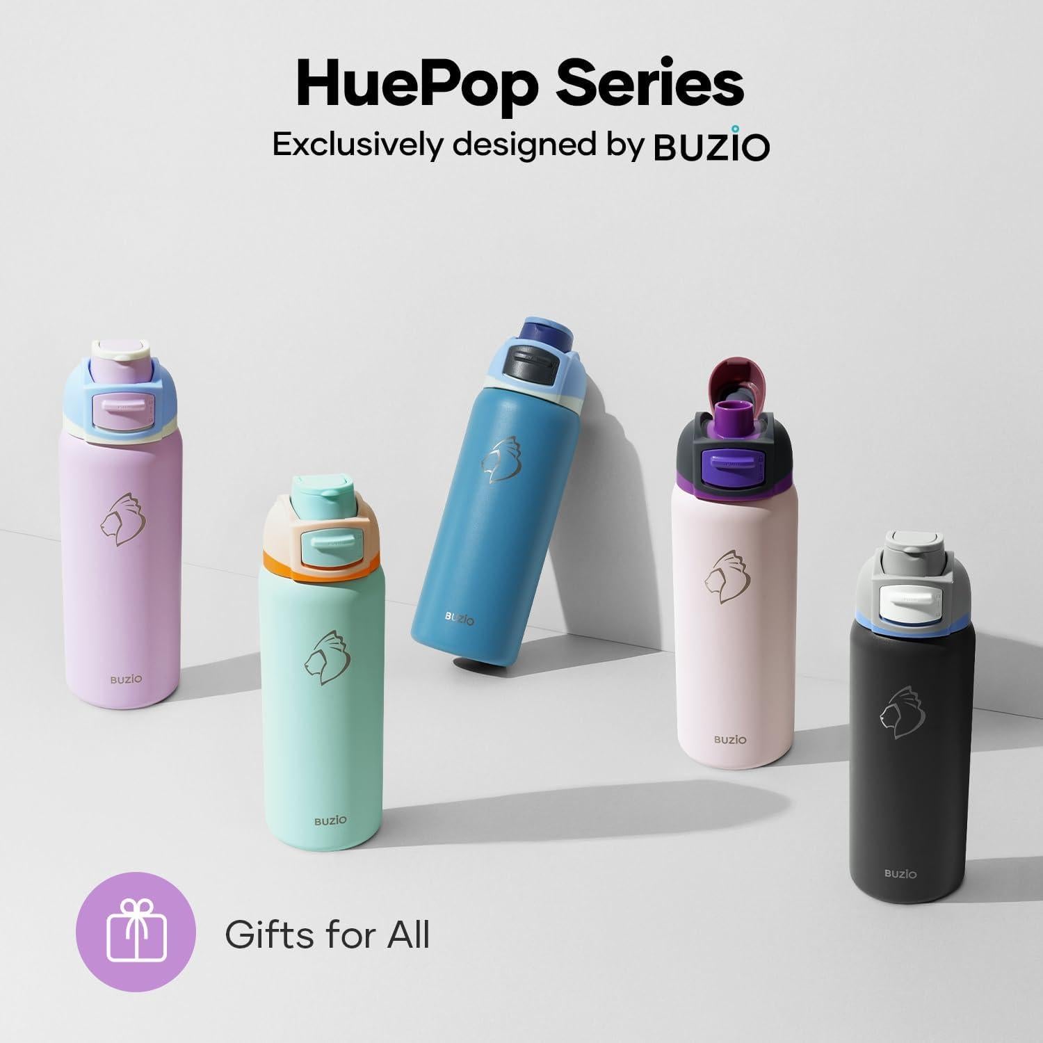 Botella de Agua Aislada BUZIO 32 oz Acero Inoxidable Púrpura