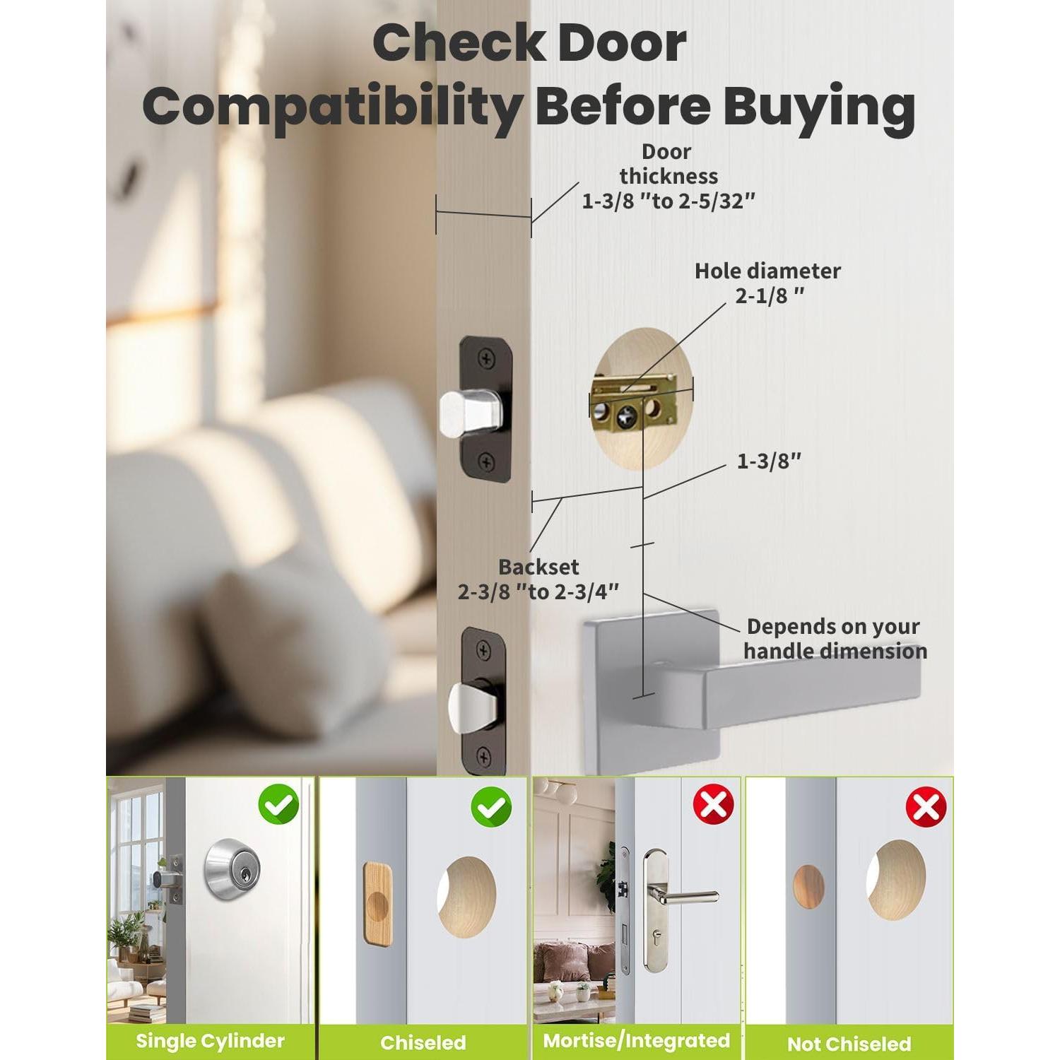 Cerradura Inteligente MENDOCK UF03 Biométrica Teclado Negro