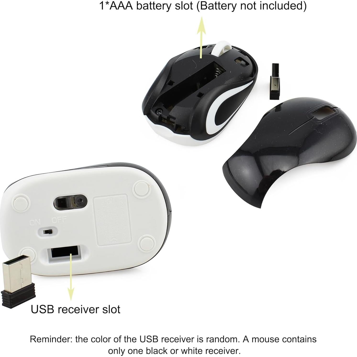 Ratón Inalámbrico Compacto GABONGUI Negro 1000 DPI USB