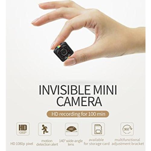 Cámara Mini SQ11 1080P HD con Visión Nocturna y Detección de Movimiento