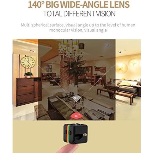 Cámara Mini SQ11 1080P HD con Visión Nocturna y Detección de Movimiento