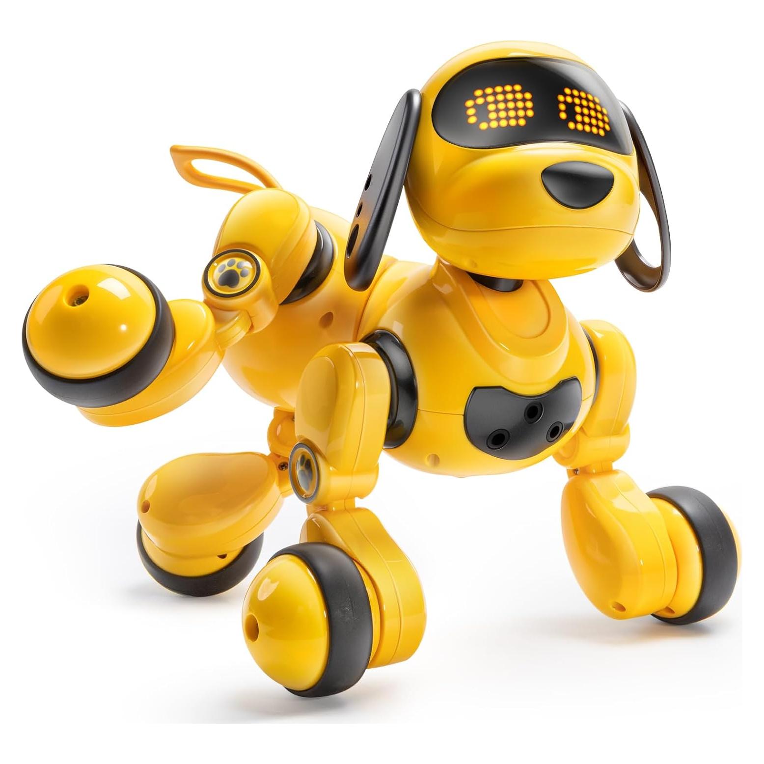Robot Perro Inteligente Ruko 18011 Amarillo Control Remoto