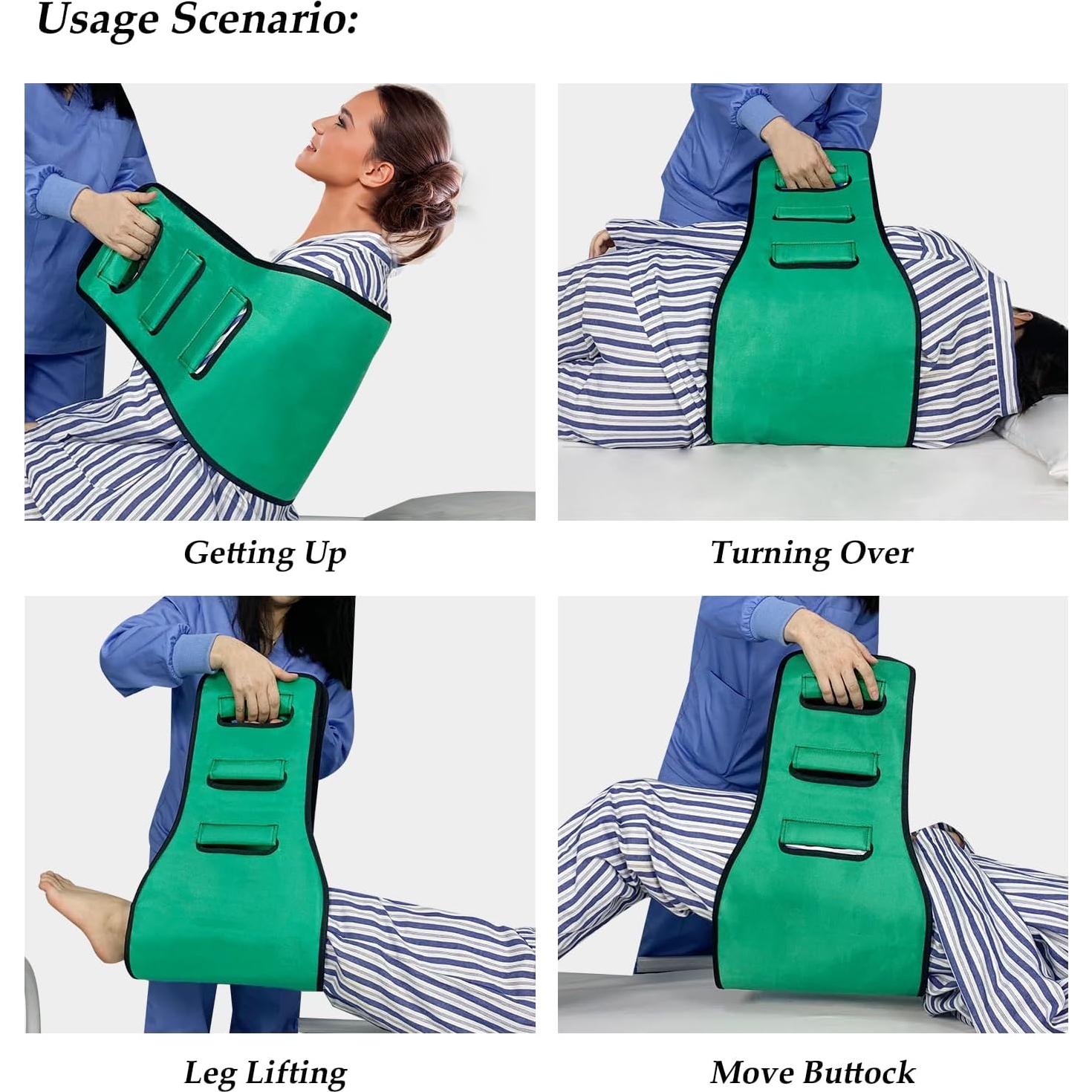 Sling de Transferencia Leetye Mei para Pacientes Encamados - Verde