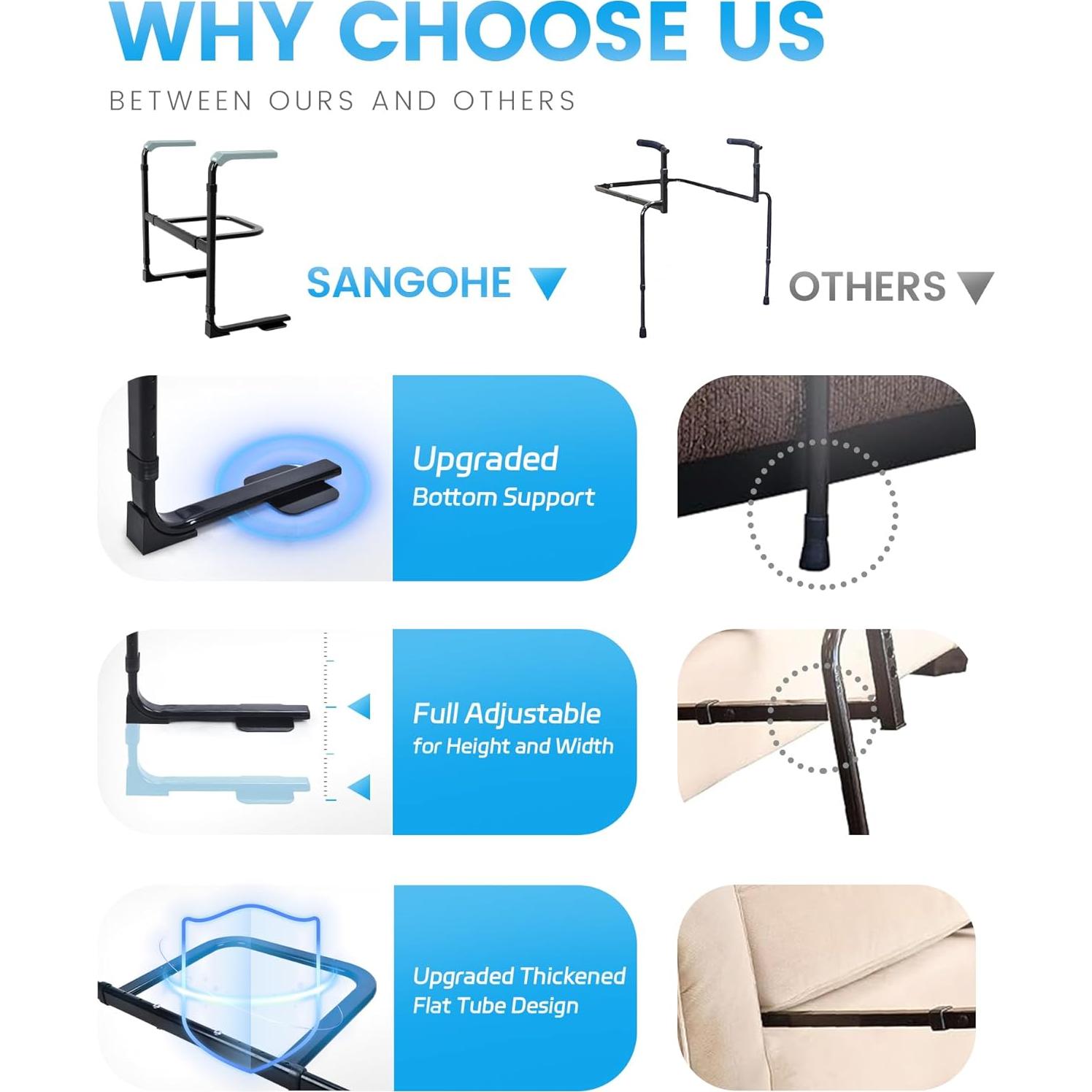 Asistente de Pie Sangohe para Sofá Ajustable 136 kg