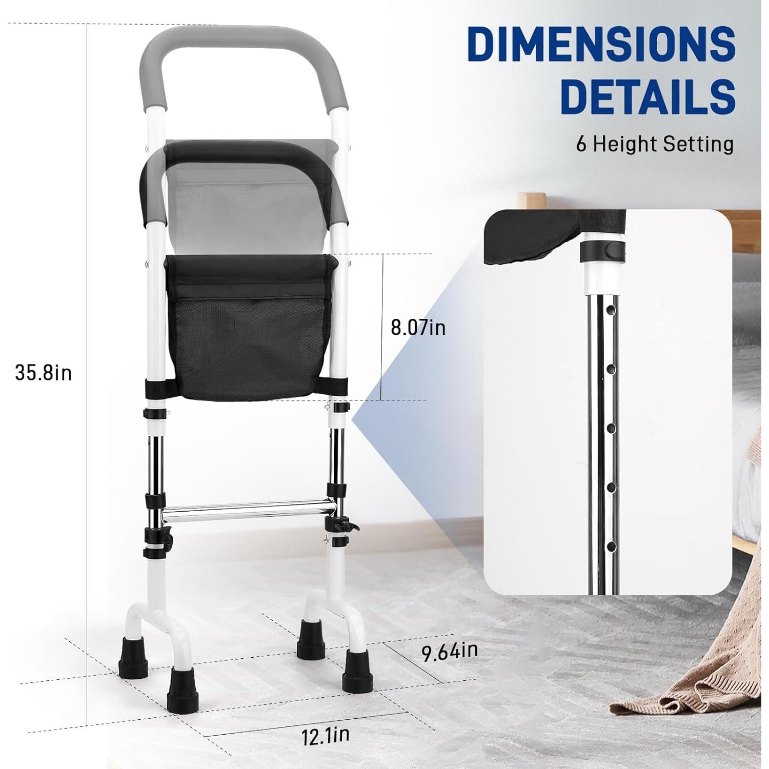 Bastón Ajustable YIBEICO para Ancianos - Soporte 136 kg