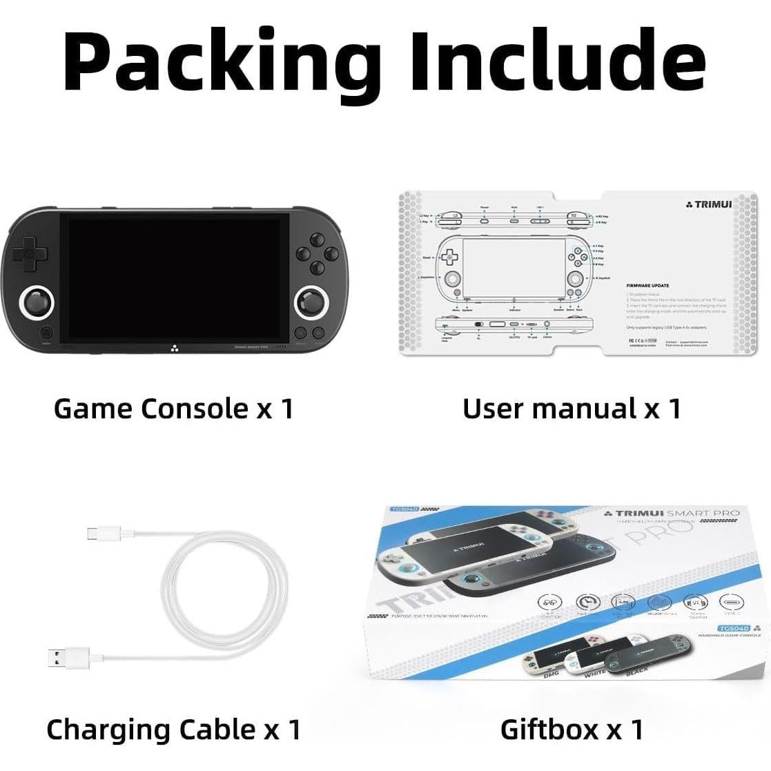 Consola de Juegos Portátil Trimui Smart Pro 64GB Pantalla 4.96"