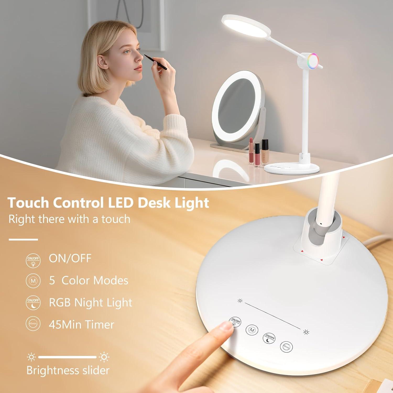 Lámpara de Escritorio LED Oritham TB-55SW Regulable 5 Modos