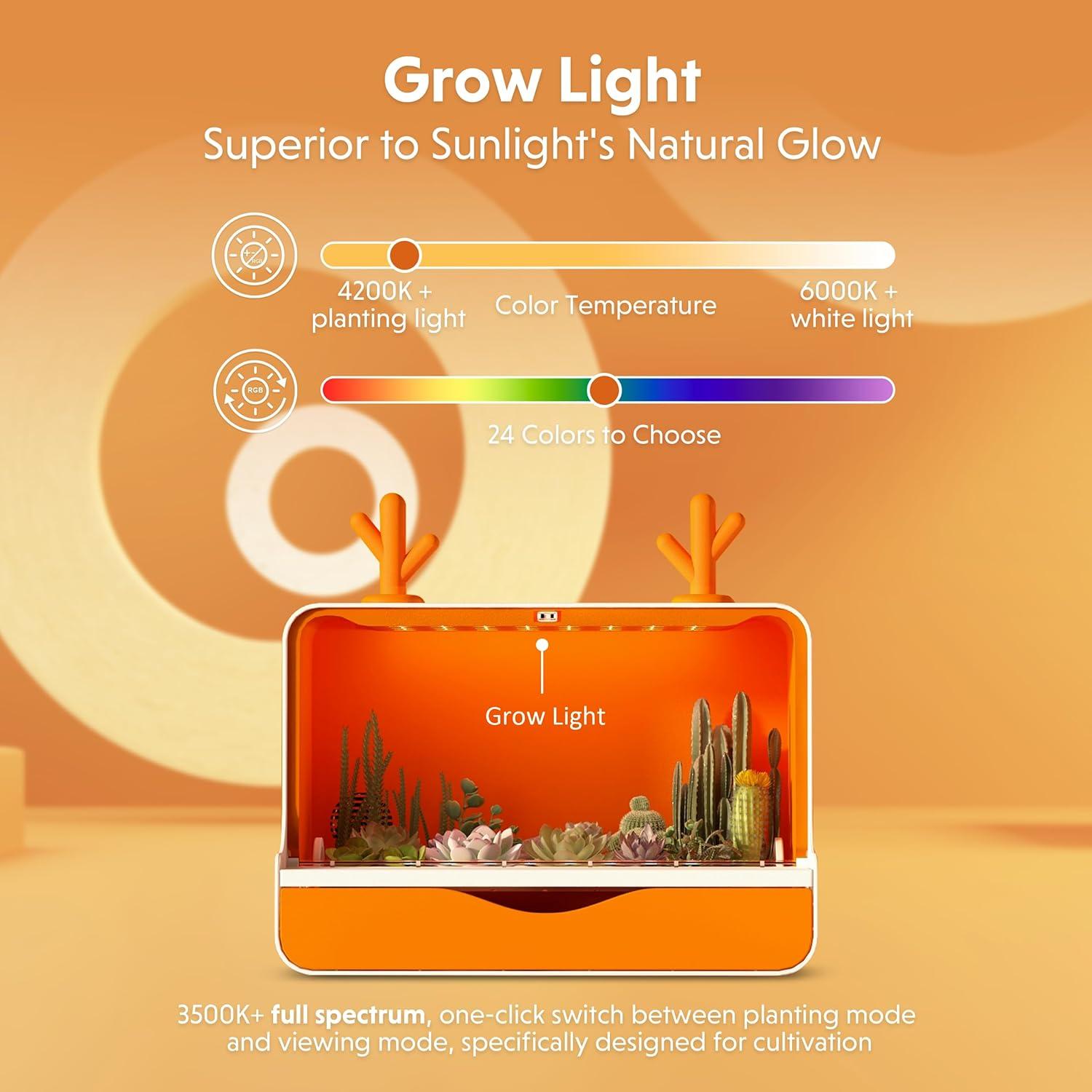 Macetas Inteligentes iFarm con Luces LED y Ventilador 28x37cm