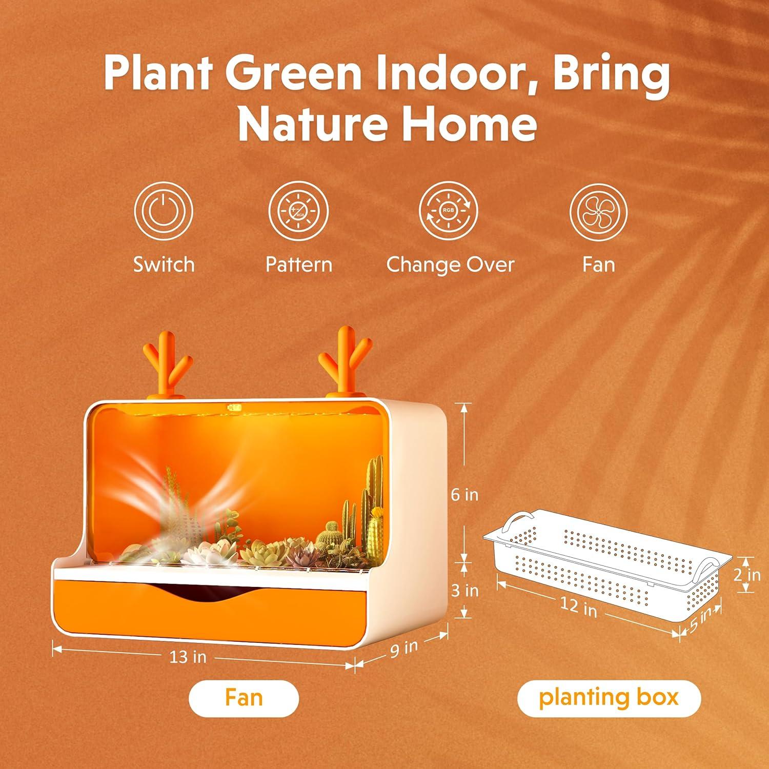 Macetas Inteligentes iFarm con Luces LED y Ventilador 28x37cm