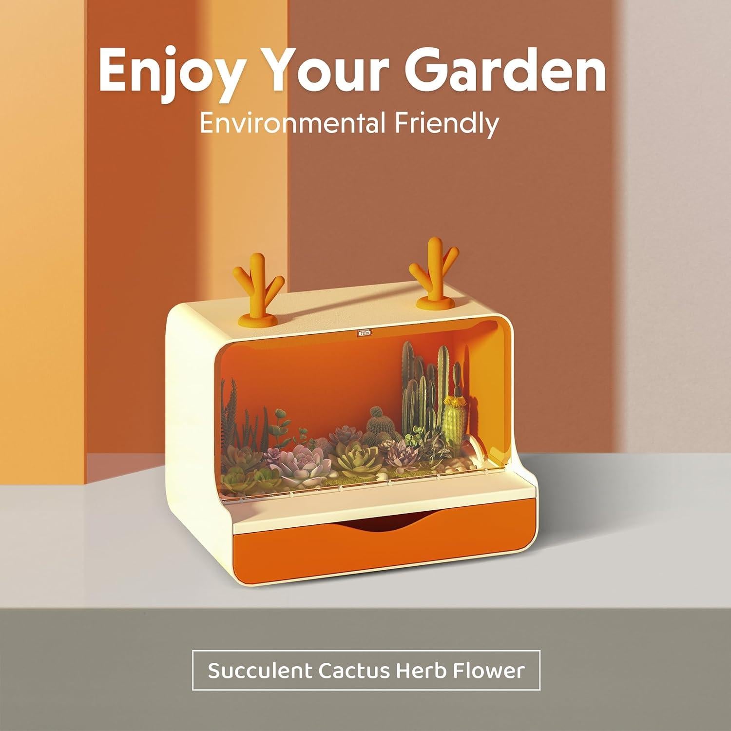 Macetas Inteligentes iFarm con Luces LED y Ventilador 28x37cm