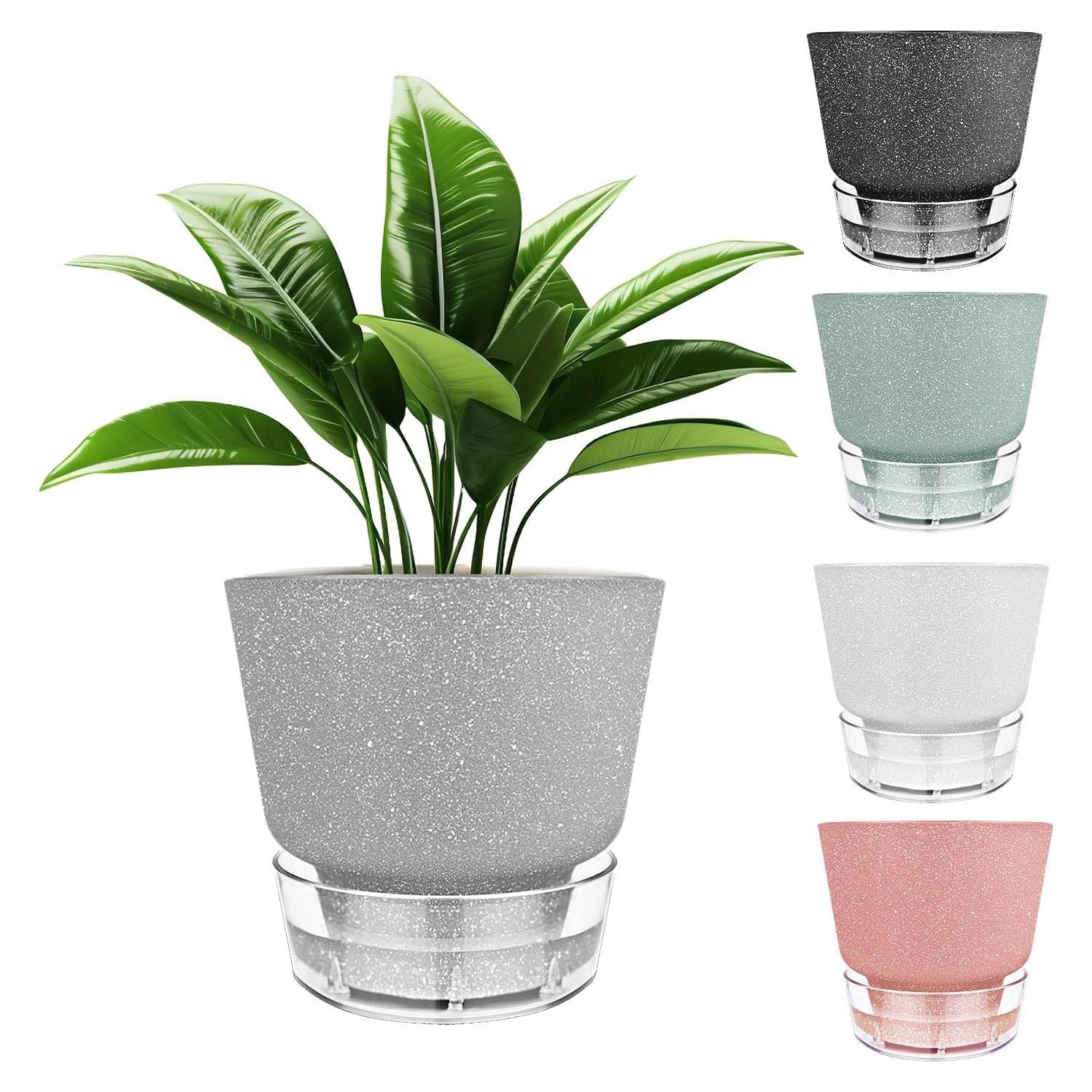 Maceta de Autorriego HYNZ 15 cm Juego de 5 Colores Mezclados