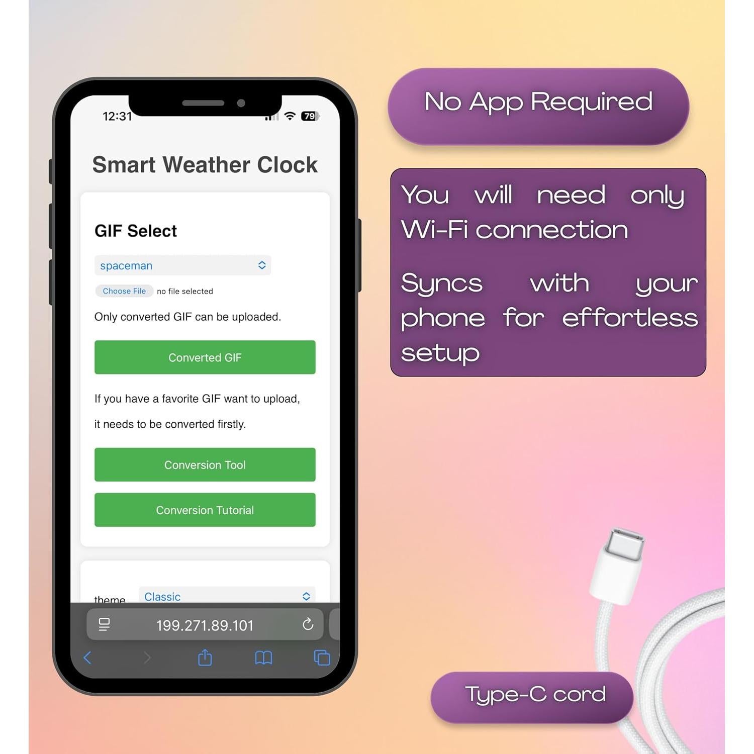 Reloj Digital Tubo Nixie CyberPuffs - Control App, Retro