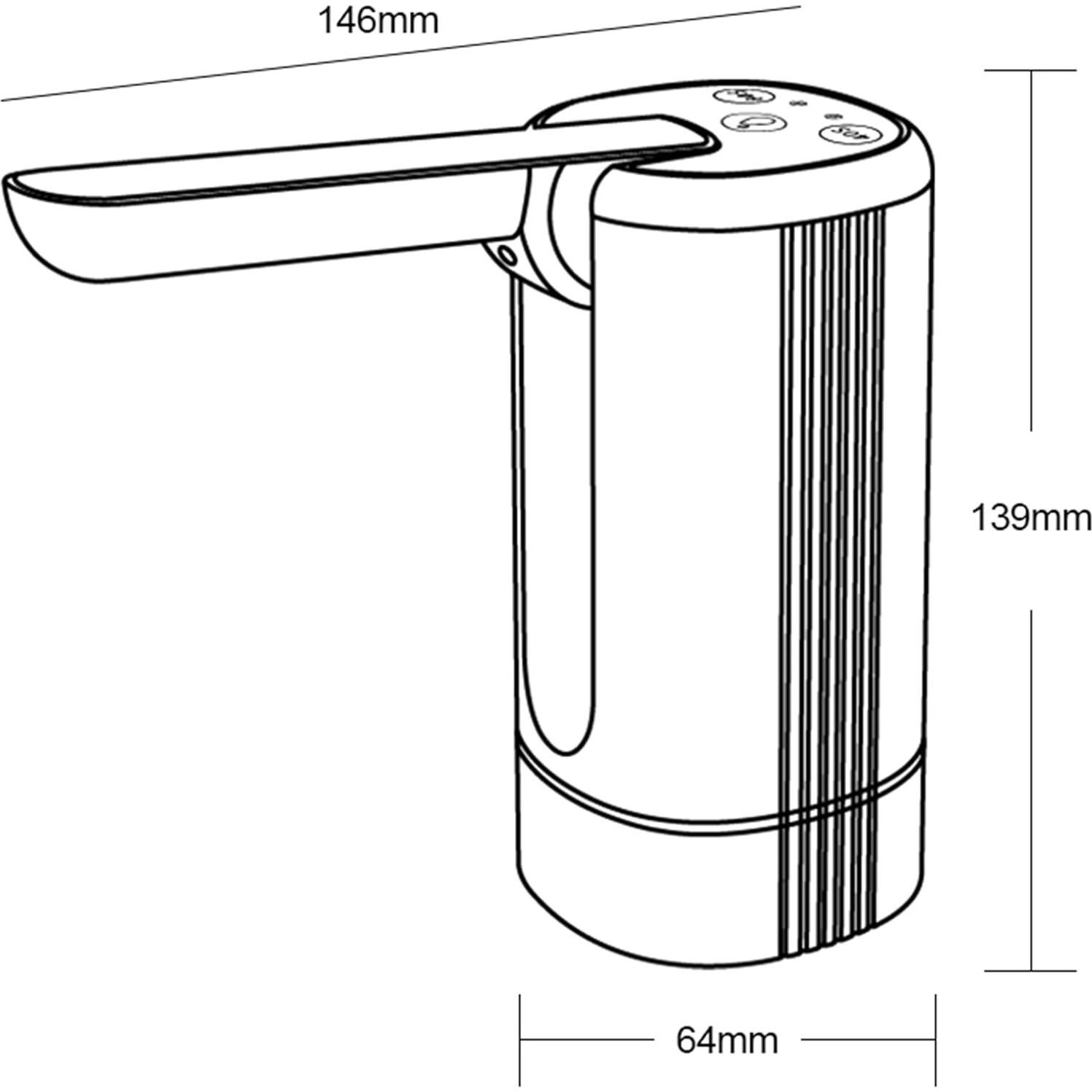 Dispensador de Agua Plegable BSJYMJIAJU 5 Galones Blanco
