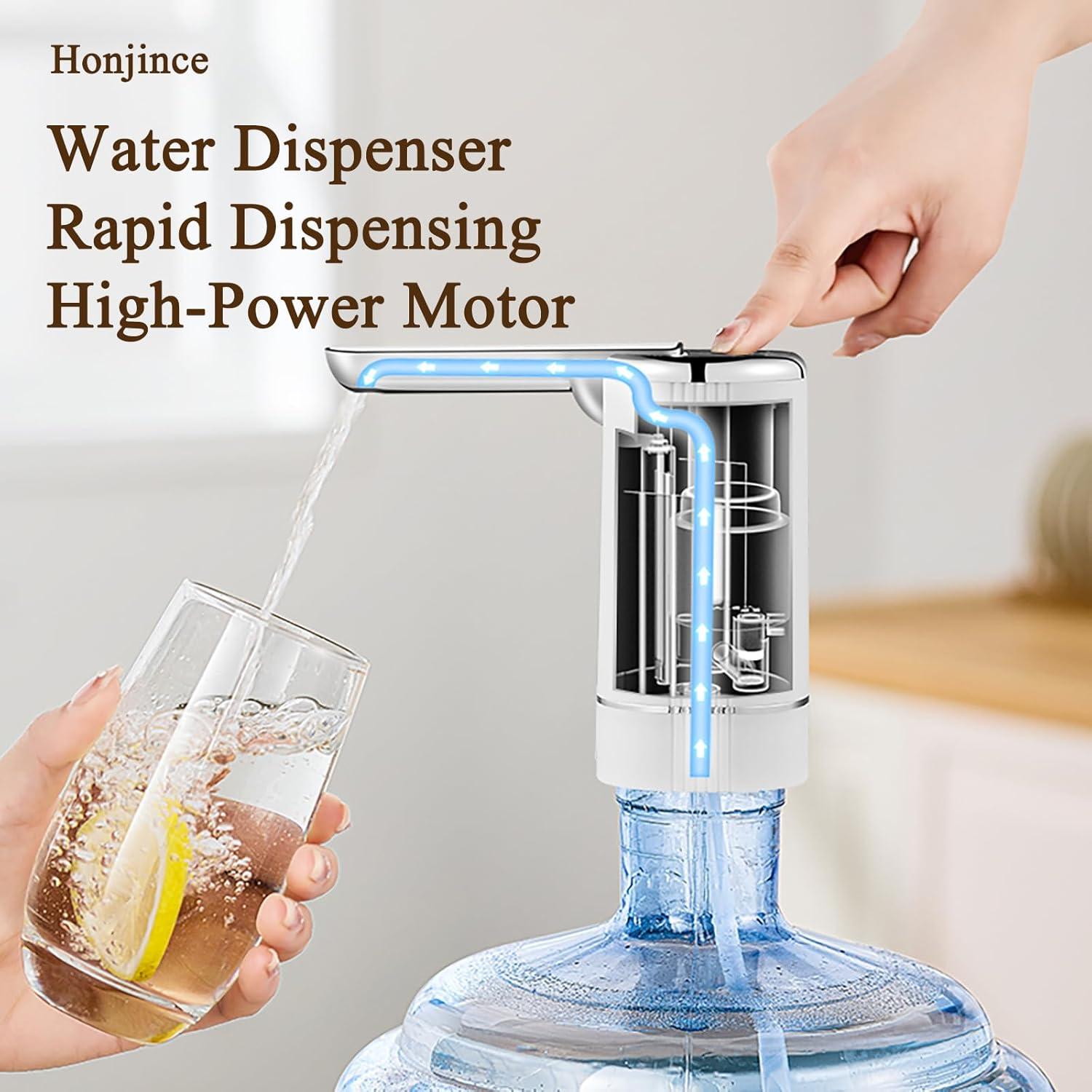 Bomba Dispensadora de Agua Eléctrica Honjince 5 Galones Plegable