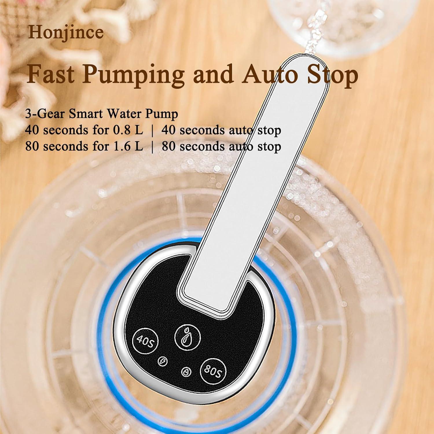 Bomba Dispensadora de Agua Eléctrica Honjince 5 Galones Plegable