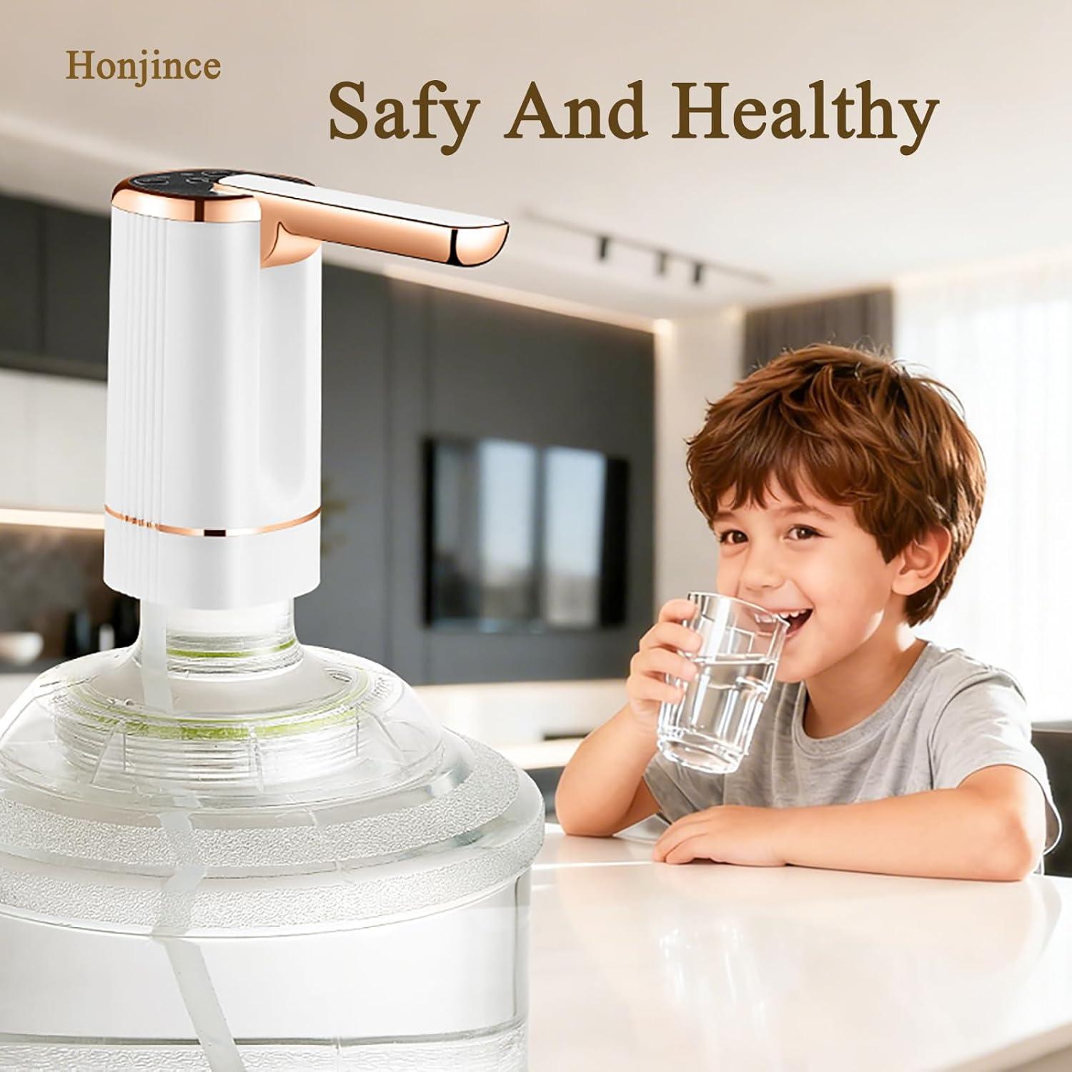 Bomba Dispensadora de Agua Eléctrica Honjince 5 Galones Plegable