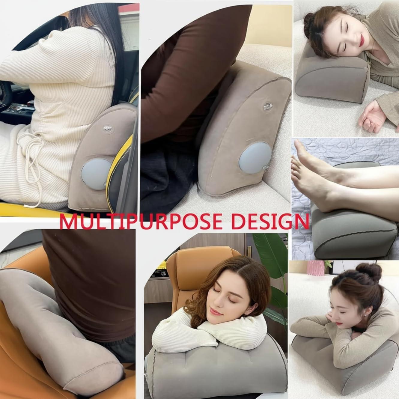 Cojín Lumbar Inflable Povinmos para Silla y Coche - Ergonomía