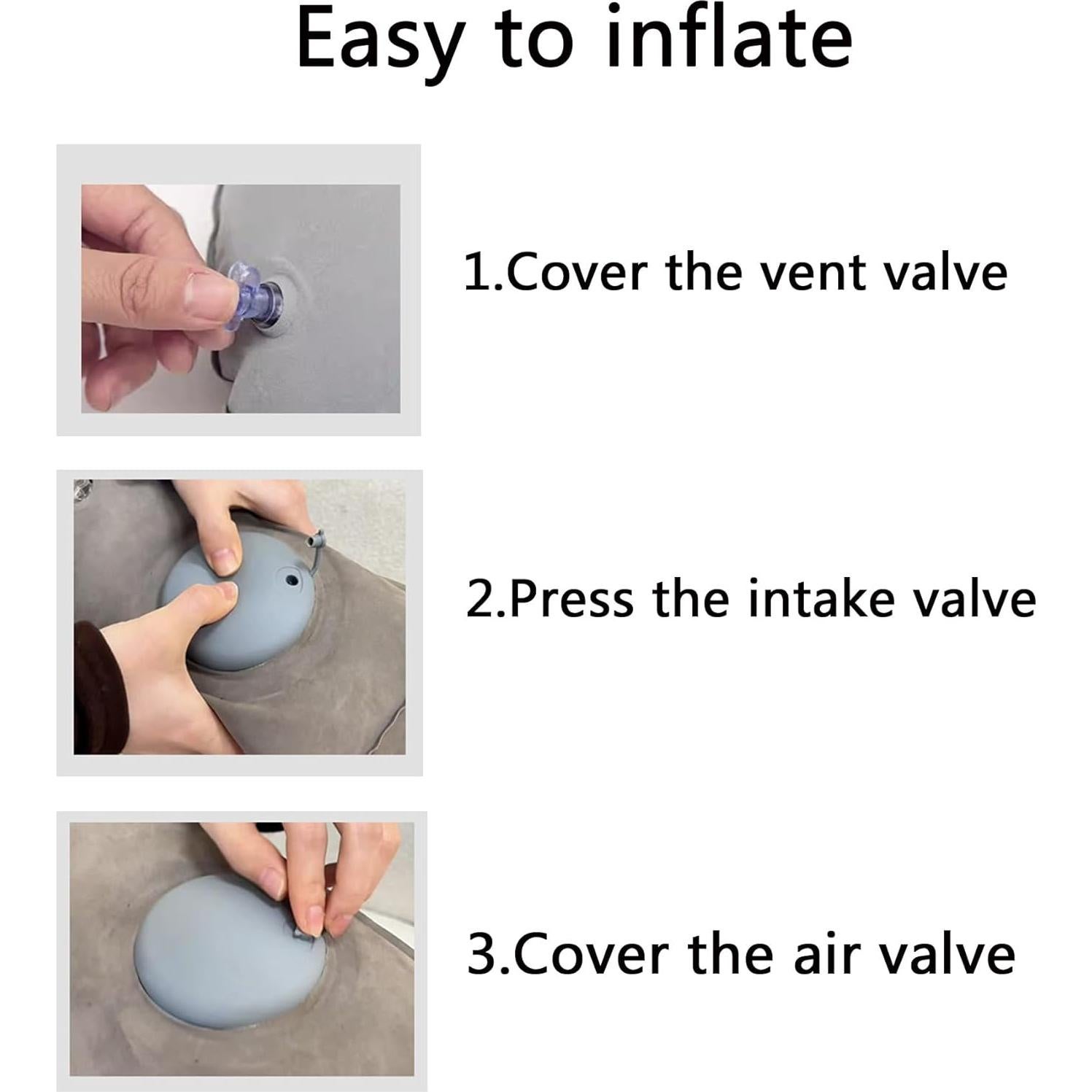 Cojín Lumbar Inflable Povinmos para Silla y Coche - Ergonomía