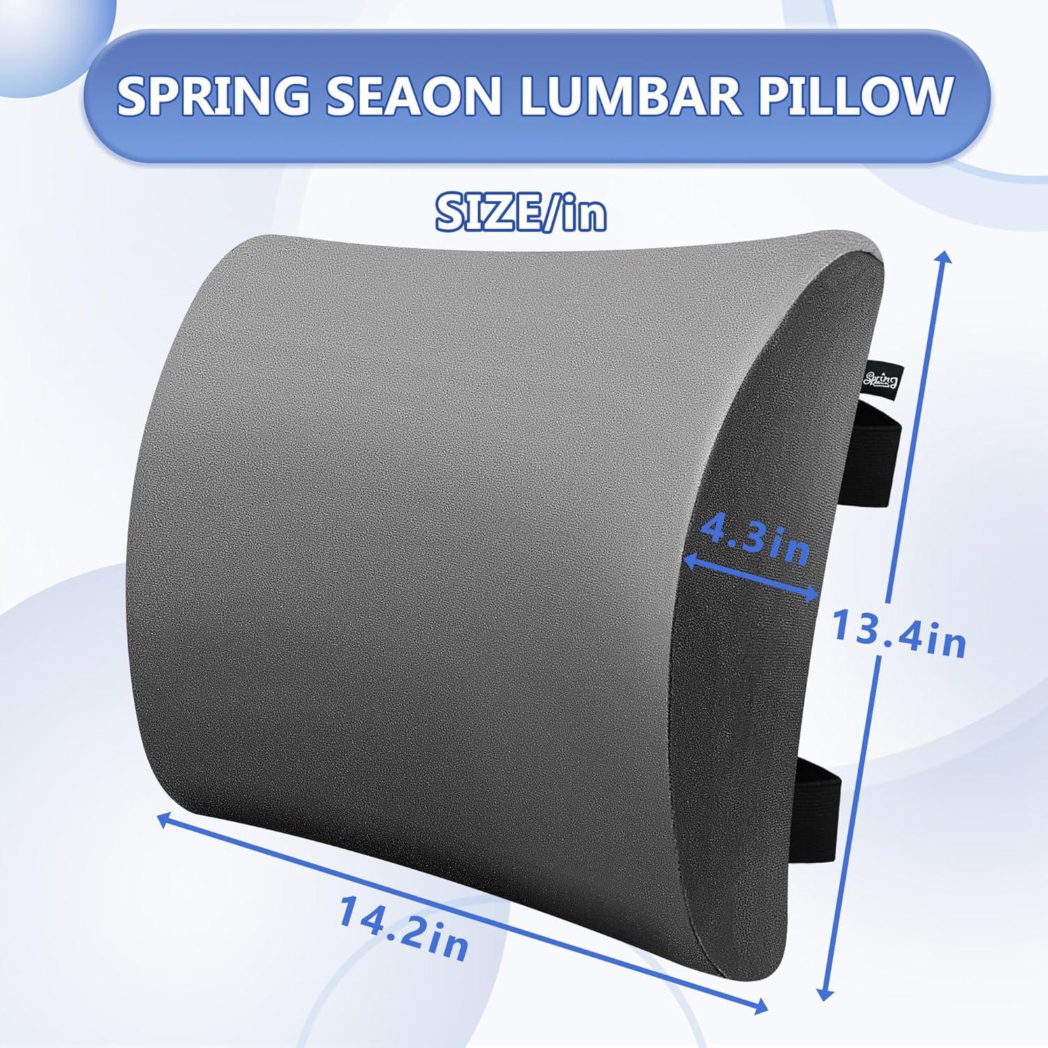 Almohada Soporte Lumbar SPRING SEAON Gris Espuma Viscoelástica