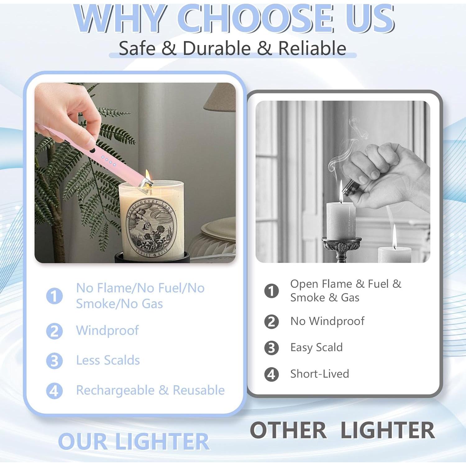 Encendedor Eléctrico Koulate Oro Rosa Recargable a Prueba de Viento