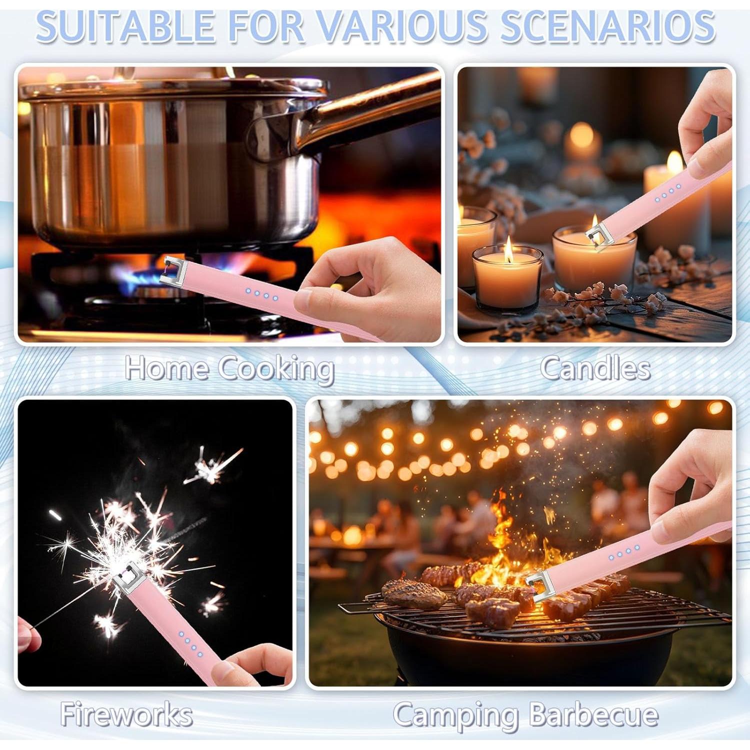 Encendedor Eléctrico Koulate Oro Rosa Recargable a Prueba de Viento